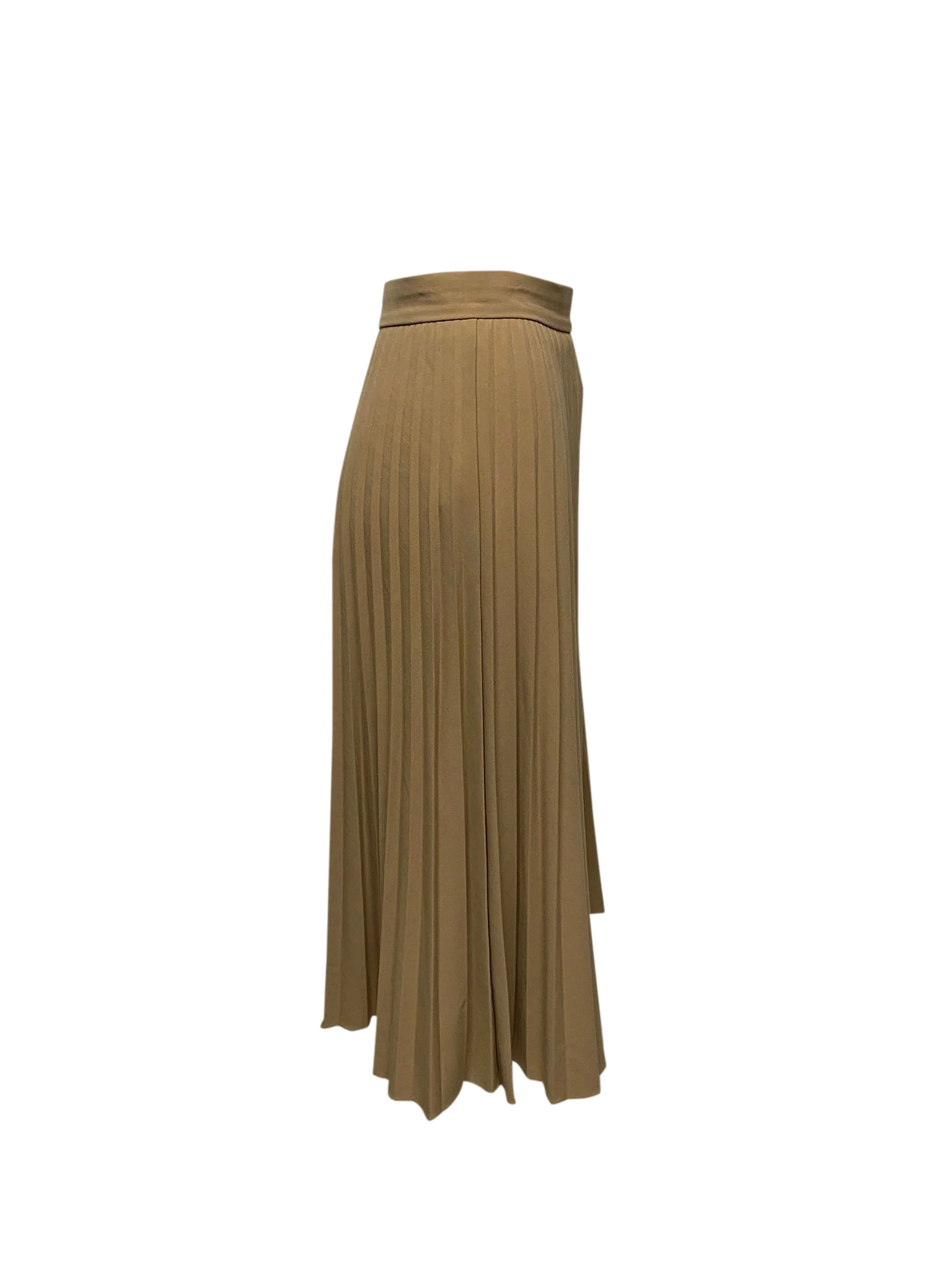 Women's Givenchy Pleated Palazzo Pants in Beige Polyester - Image 2