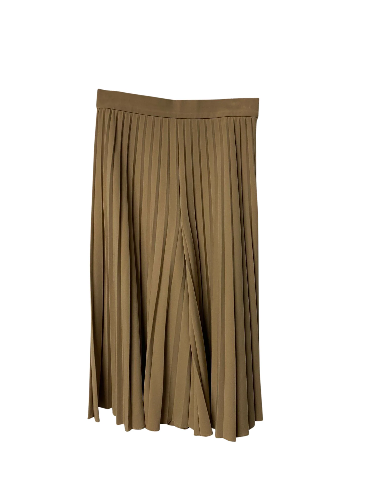 Women's Givenchy Pleated Palazzo Pants in Beige Polyester - Image 4