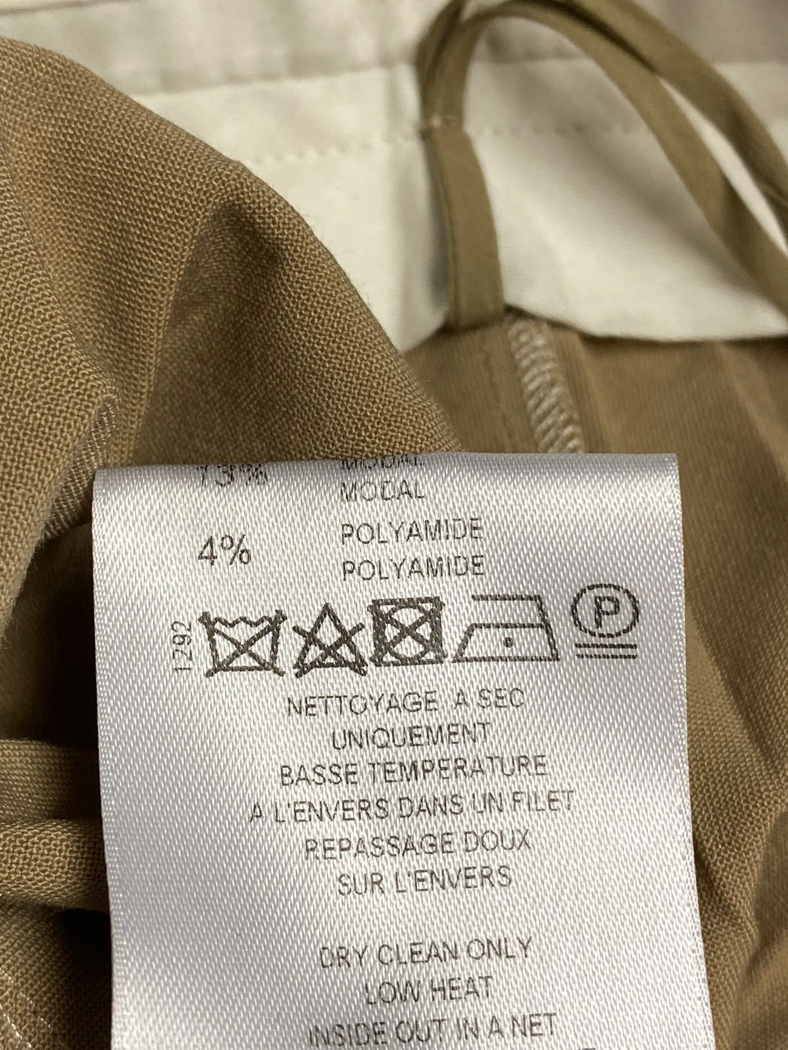 Women's Givenchy Pleated Palazzo Pants in Beige Polyester - Image 8