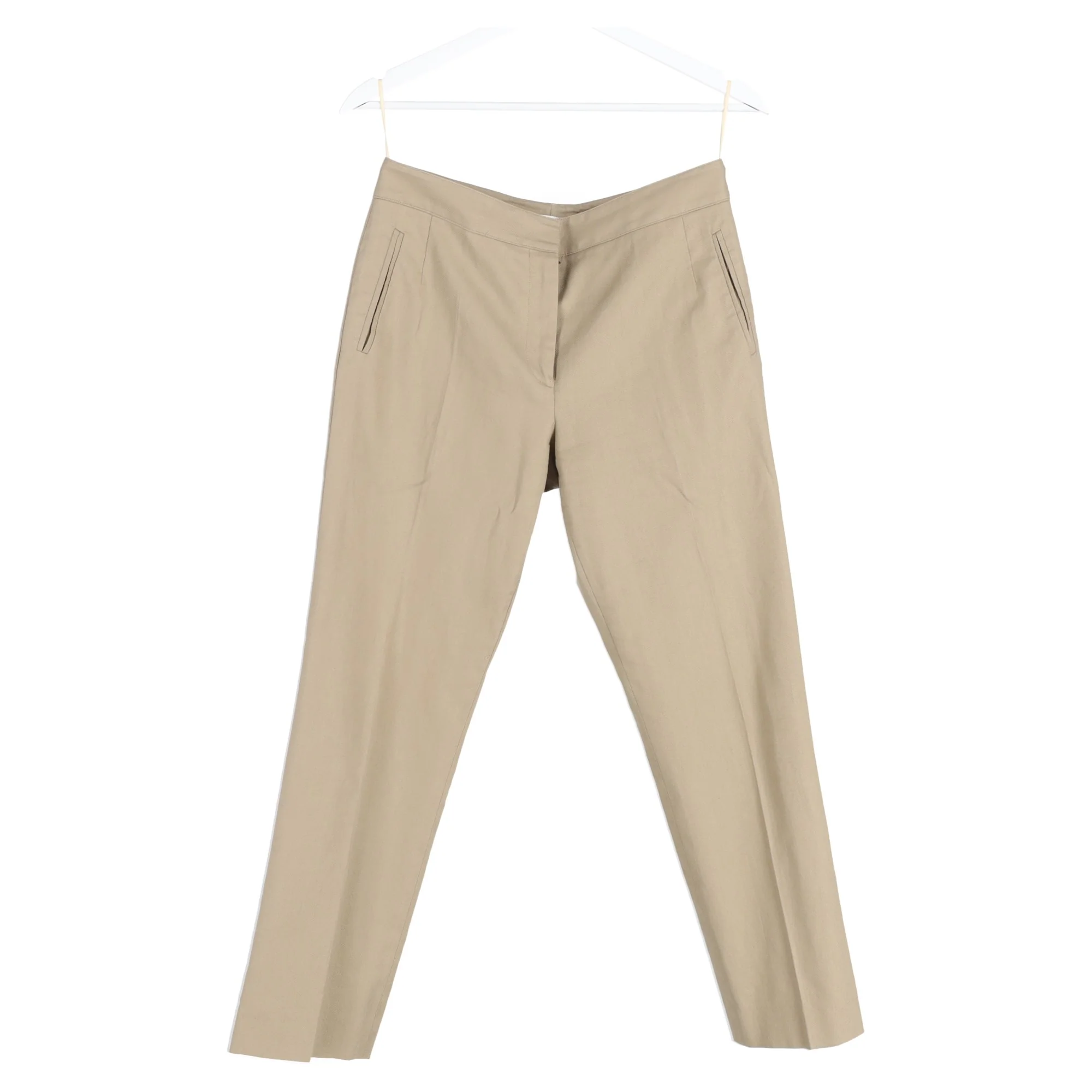 Women's Givenchy Straight Leg Trousers in Beige Cotton - Image 4