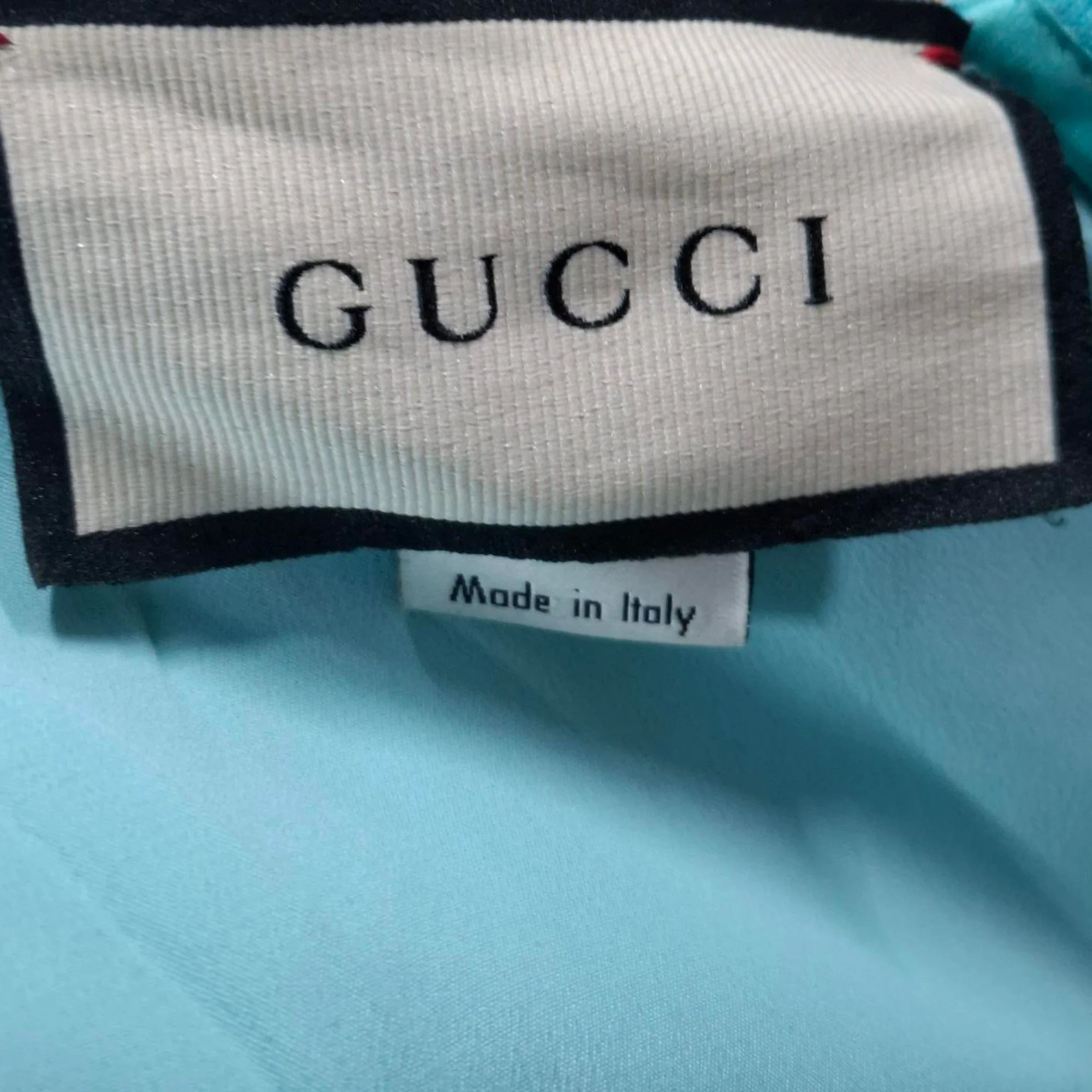 Women's Gucci Crystal-Embellished Draped Pleated Dress In Blue Silk - Image 6