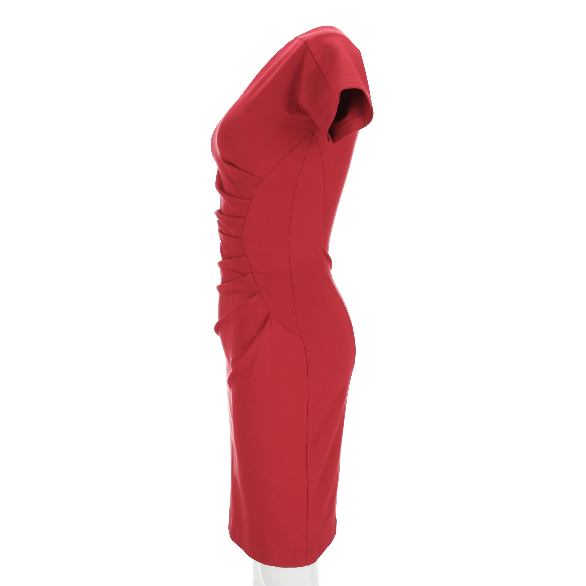 Women's Gucci Draped Dress in Red Viscose - Image 10