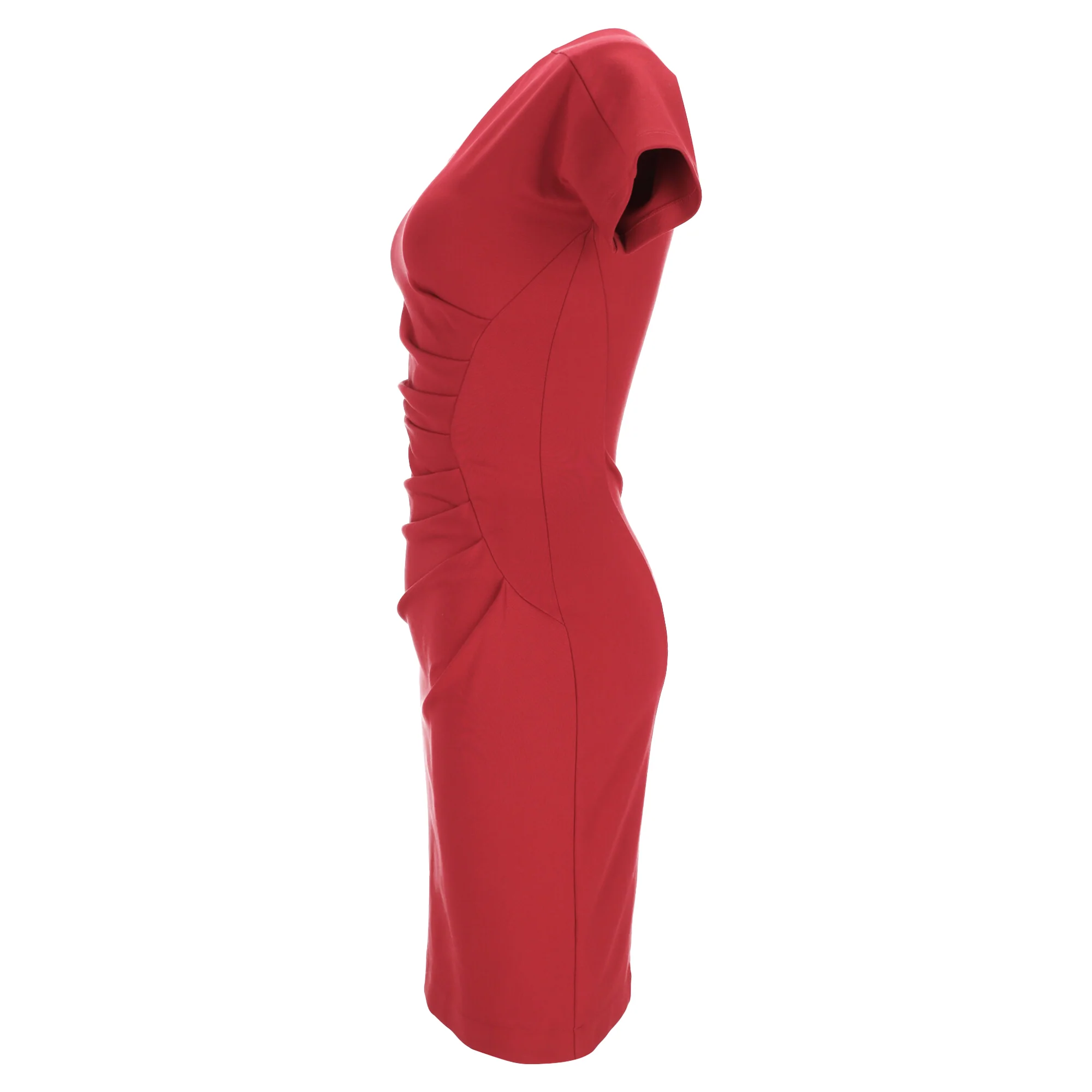 Women's Gucci Draped Dress in Red Viscose - Image 2