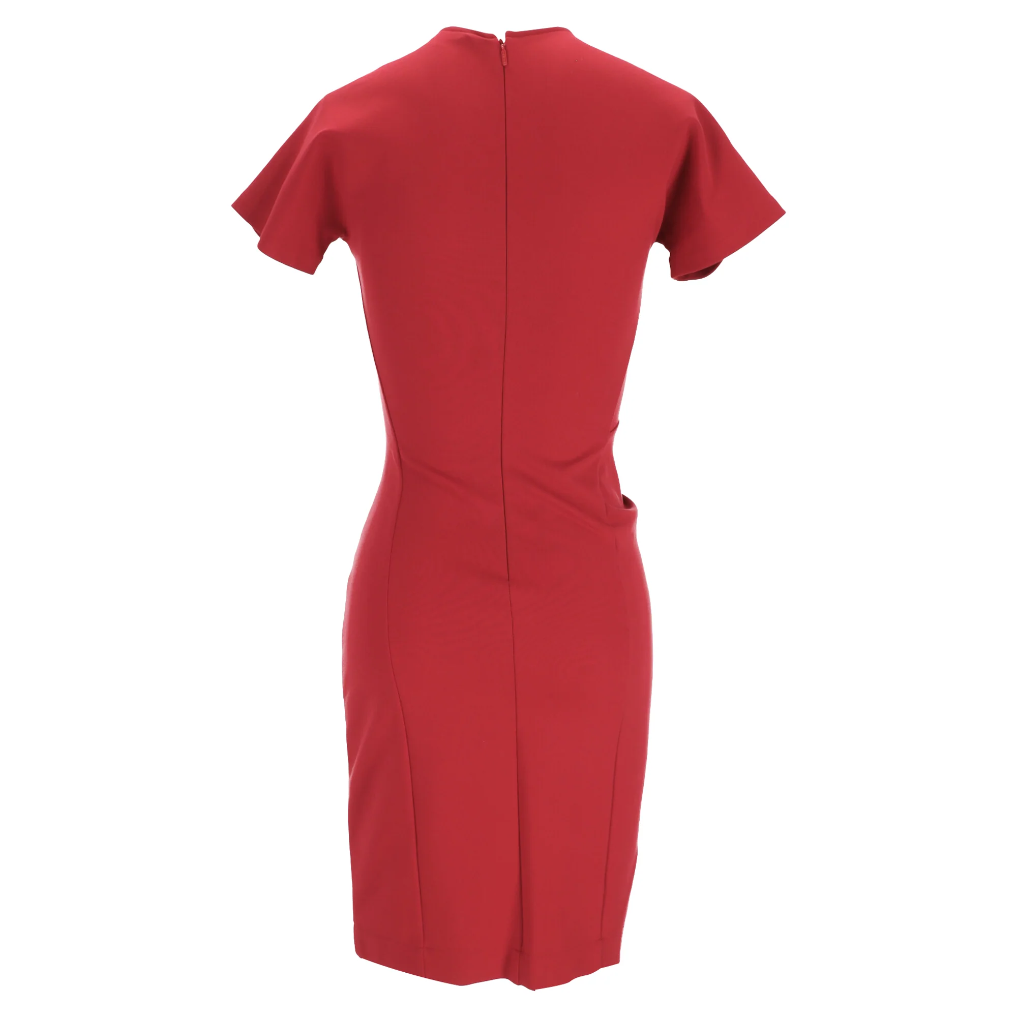Women's Gucci Draped Dress in Red Viscose - Image 3