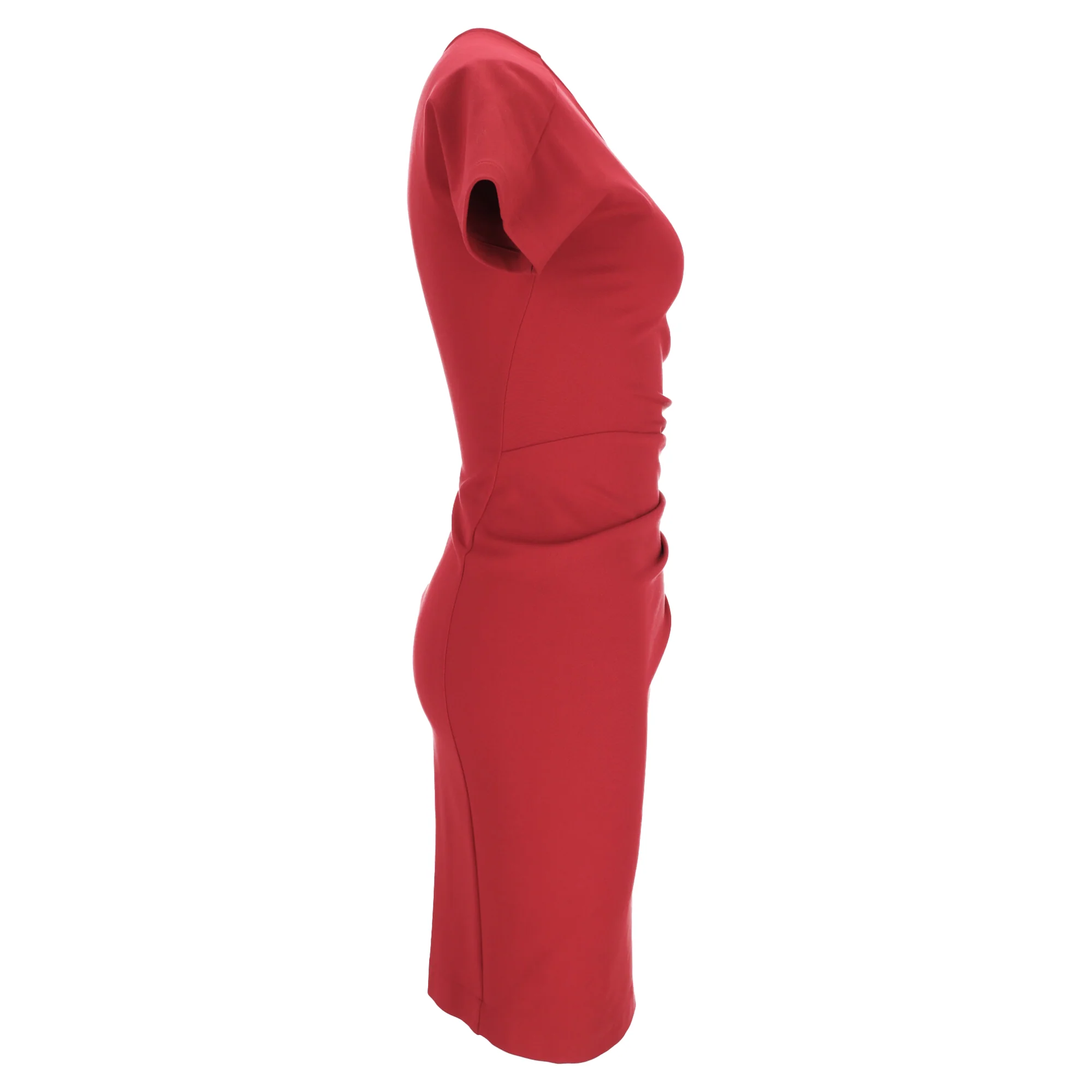 Women's Gucci Draped Dress in Red Viscose - Image 4