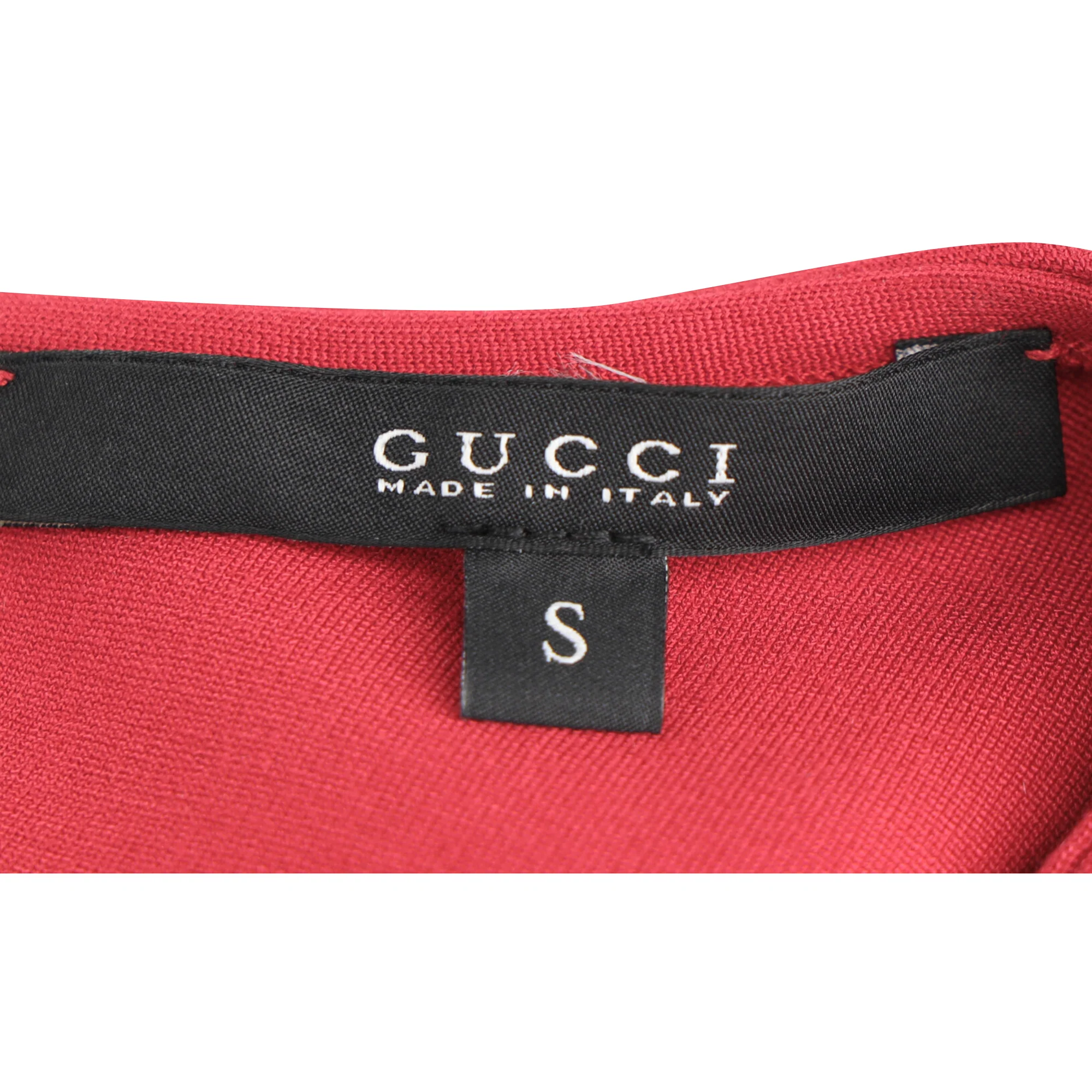Women's Gucci Draped Dress in Red Viscose - Image 5