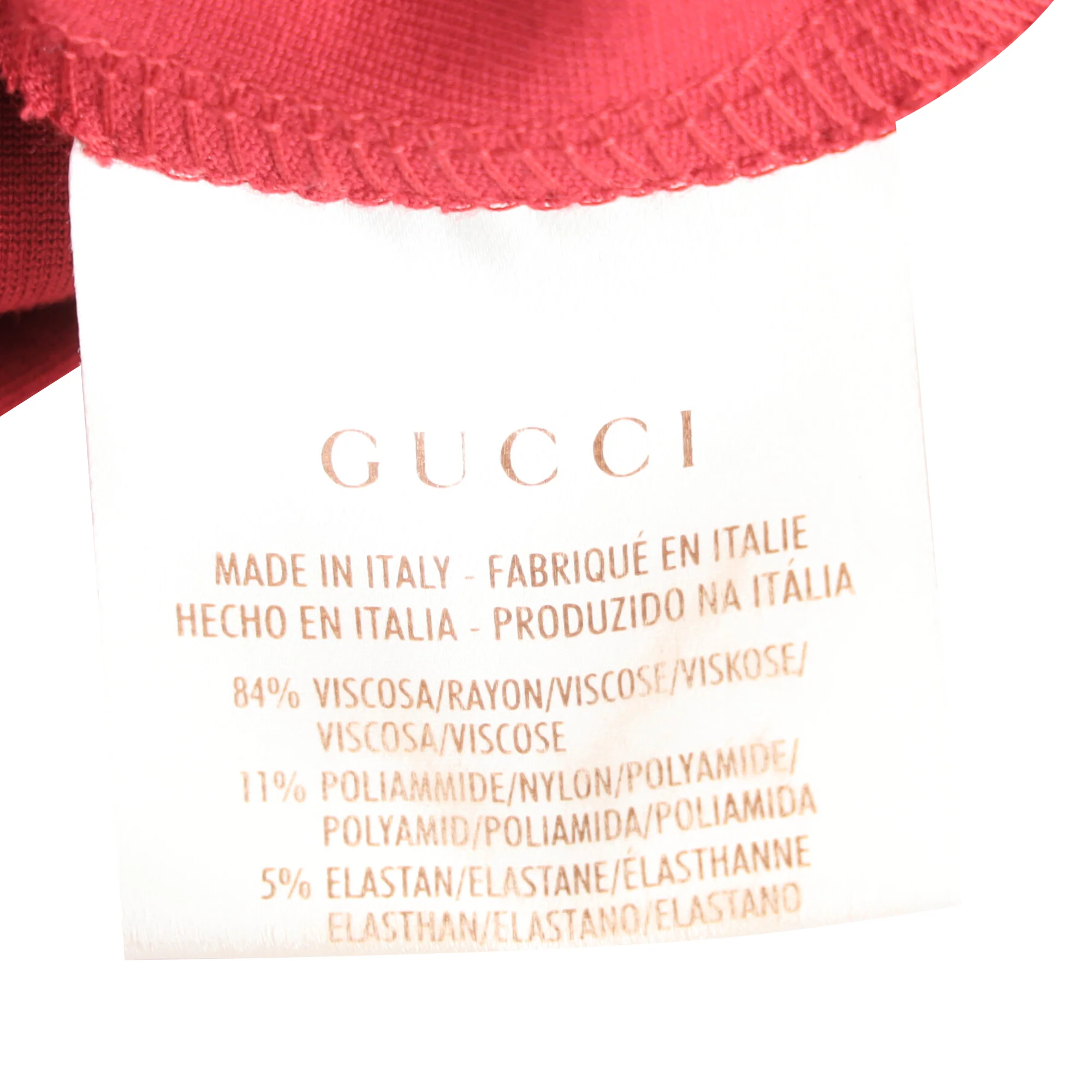 Women's Gucci Draped Dress in Red Viscose - Image 7