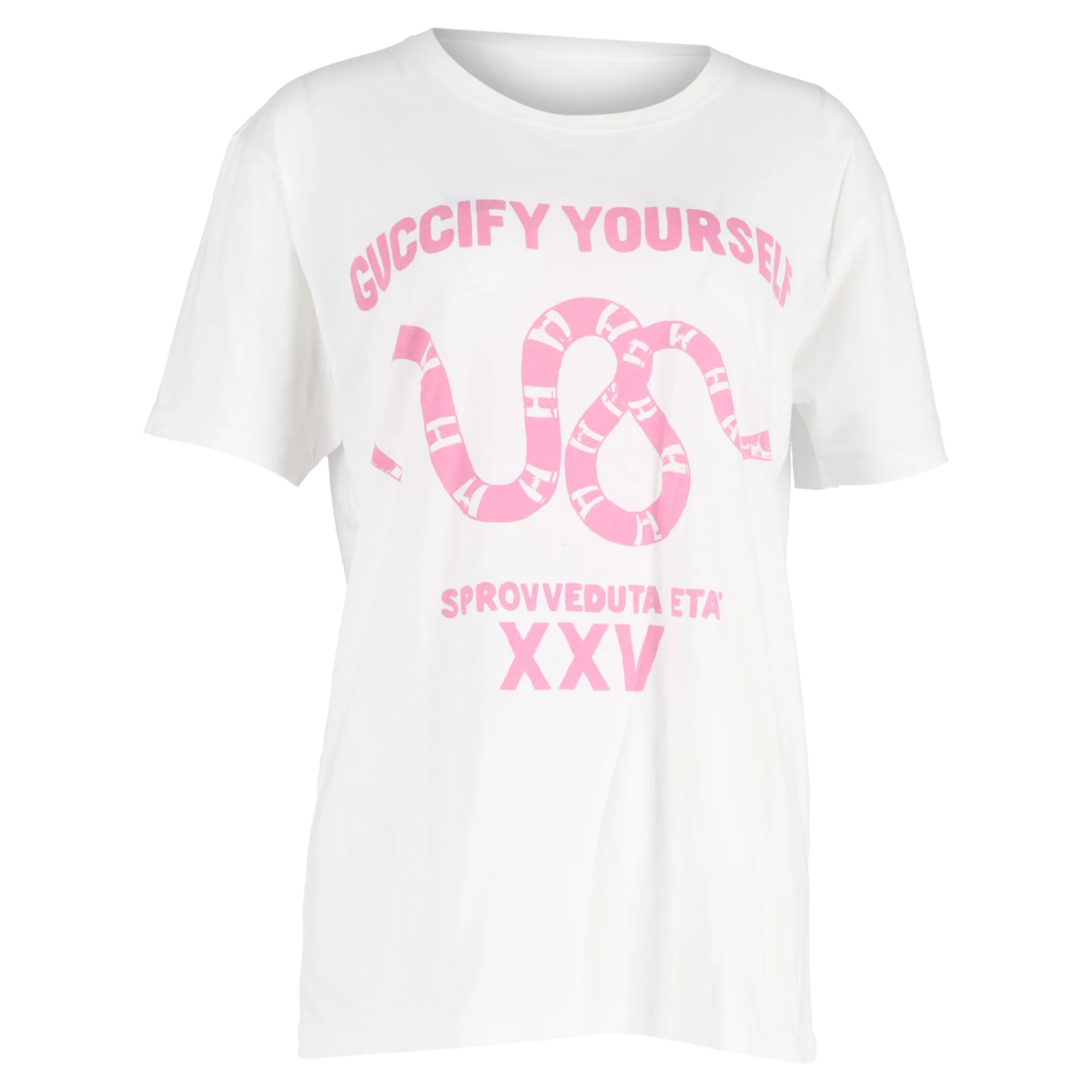Women's Gucci Guccify Yourself T-Shirt in White Cotton