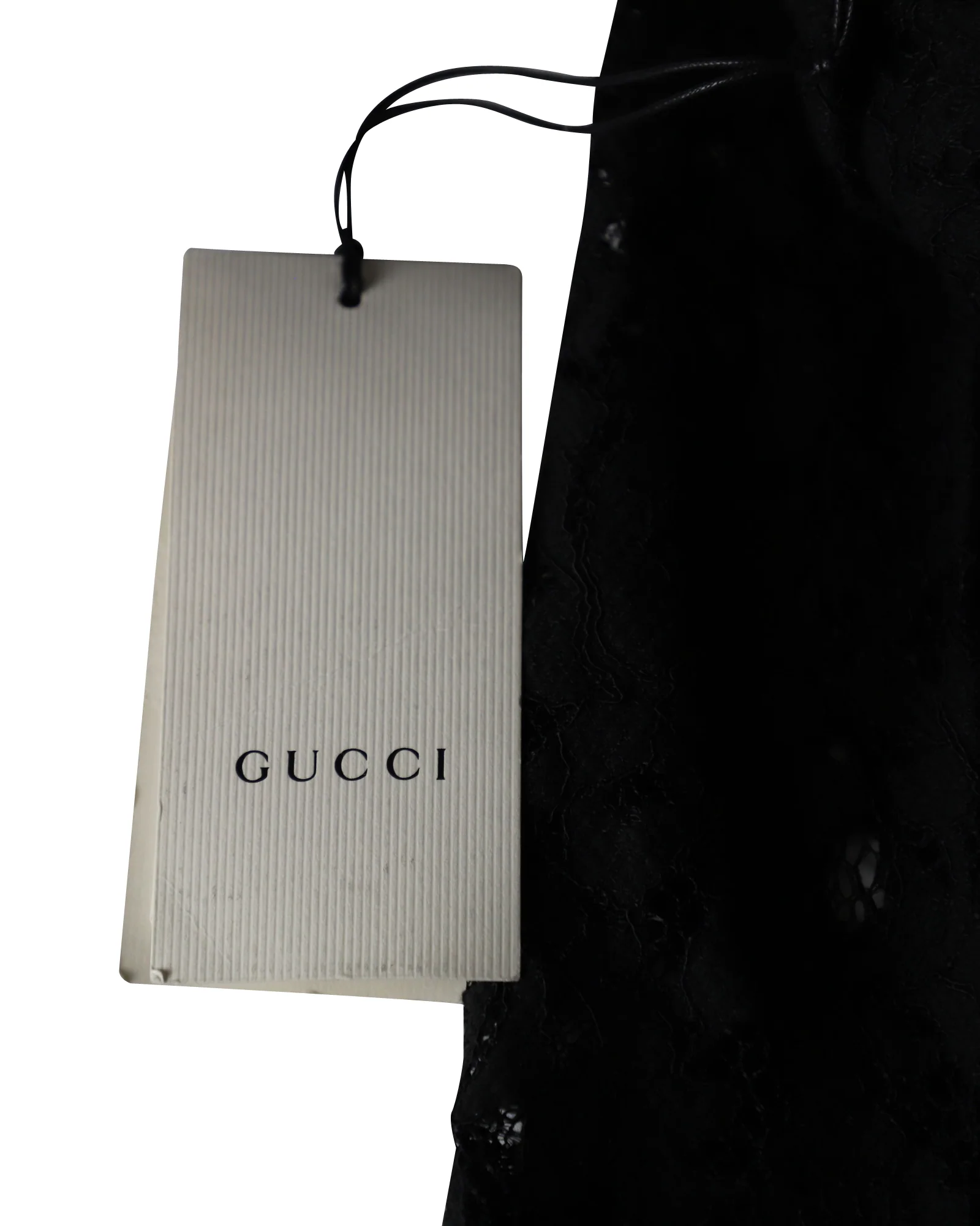 Women's Gucci Lace Flared Pants in Black Cotton - Image 4