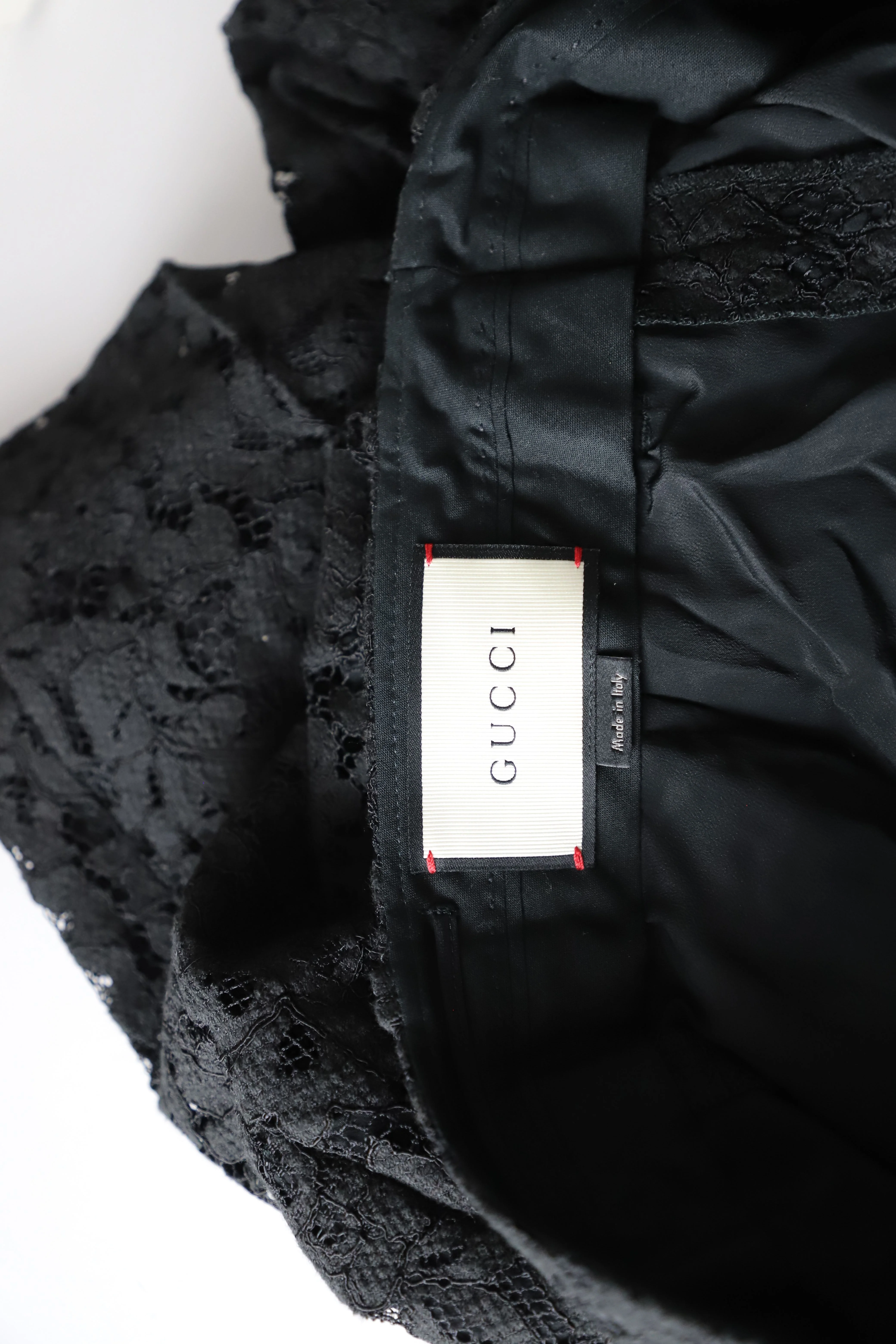 Women's Gucci Lace Flared Pants in Black Cotton - Image 8