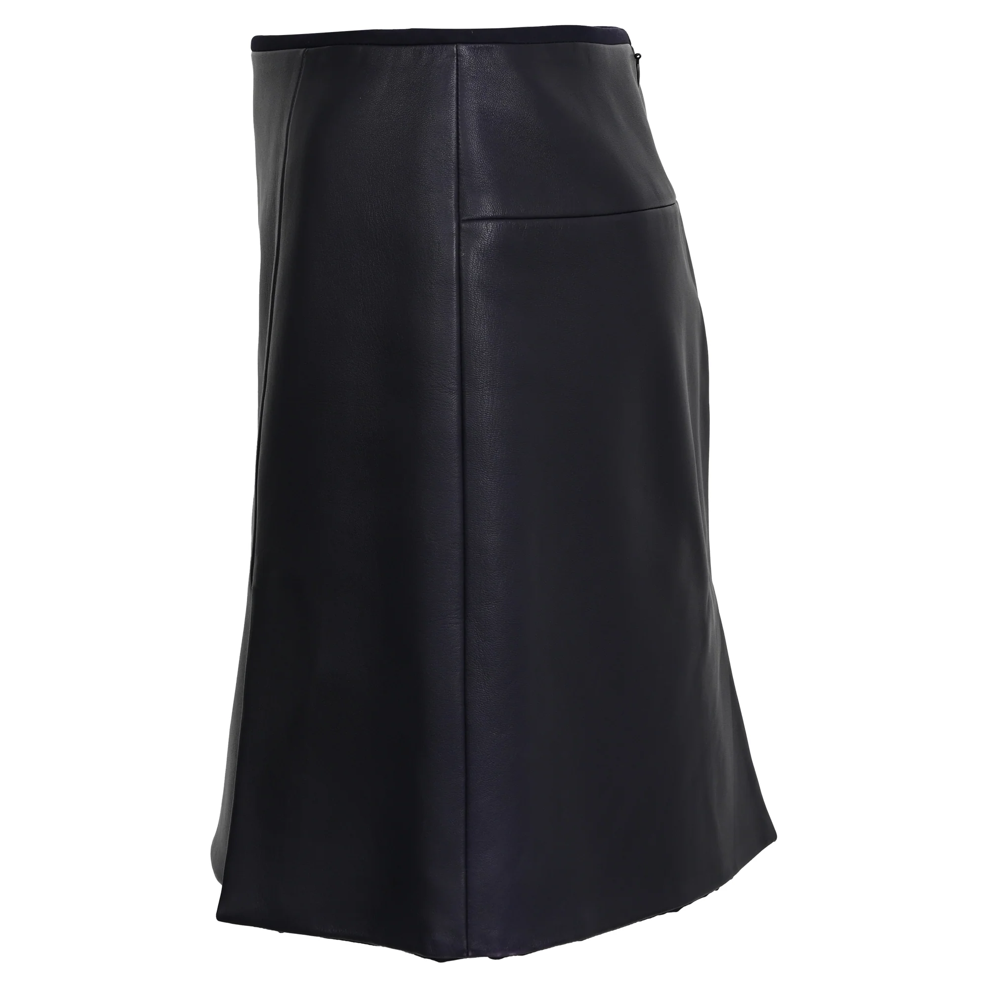 Women's Hermès Mini Skirt in Black Leather - Image 2