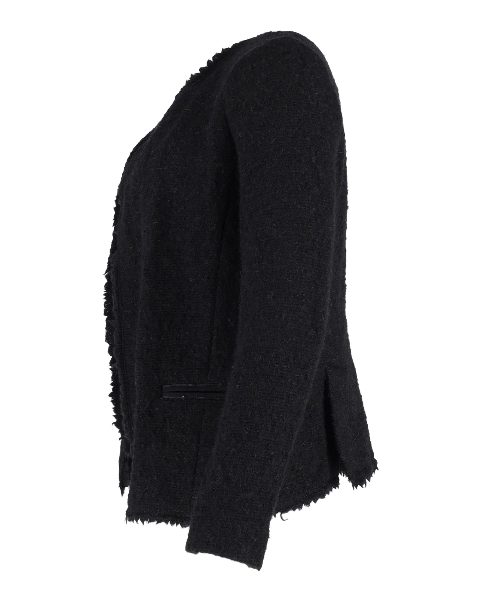 Women's Isabel Marant Open-Front Jacket in Black Wool - Image 2