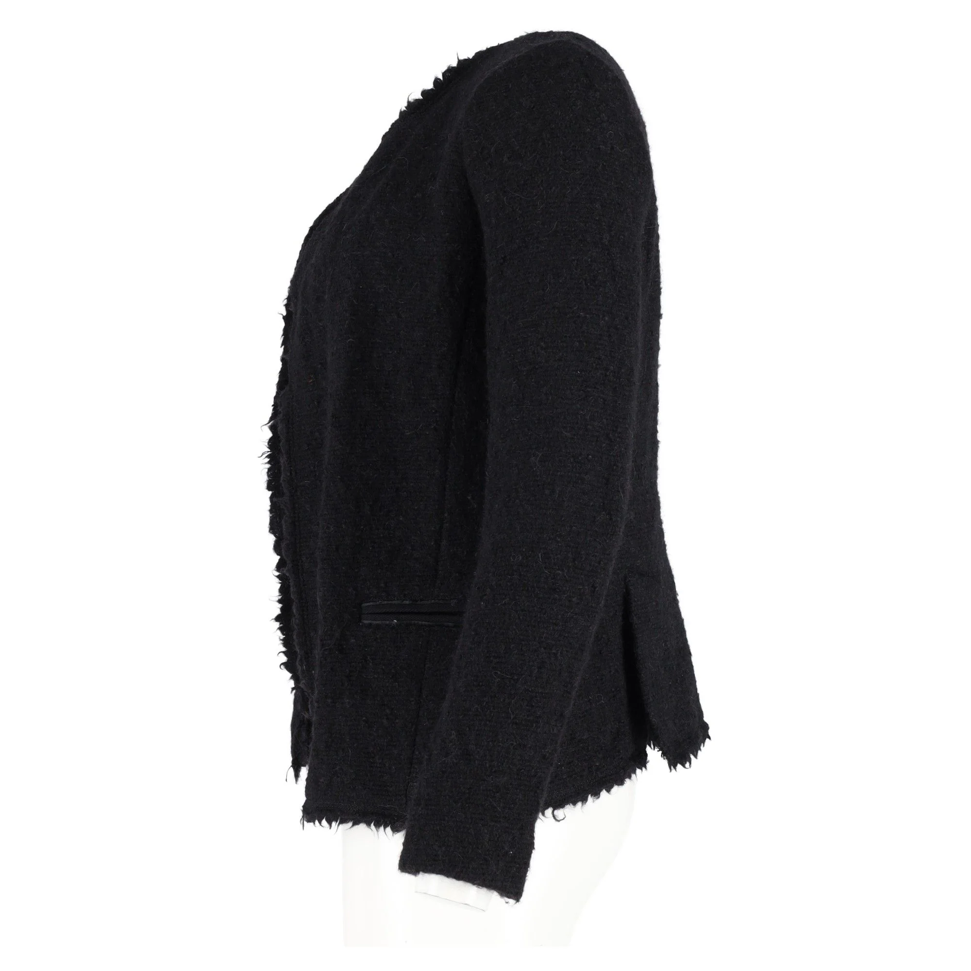 Women's Isabel Marant Open-Front Jacket in Black Wool - Image 5
