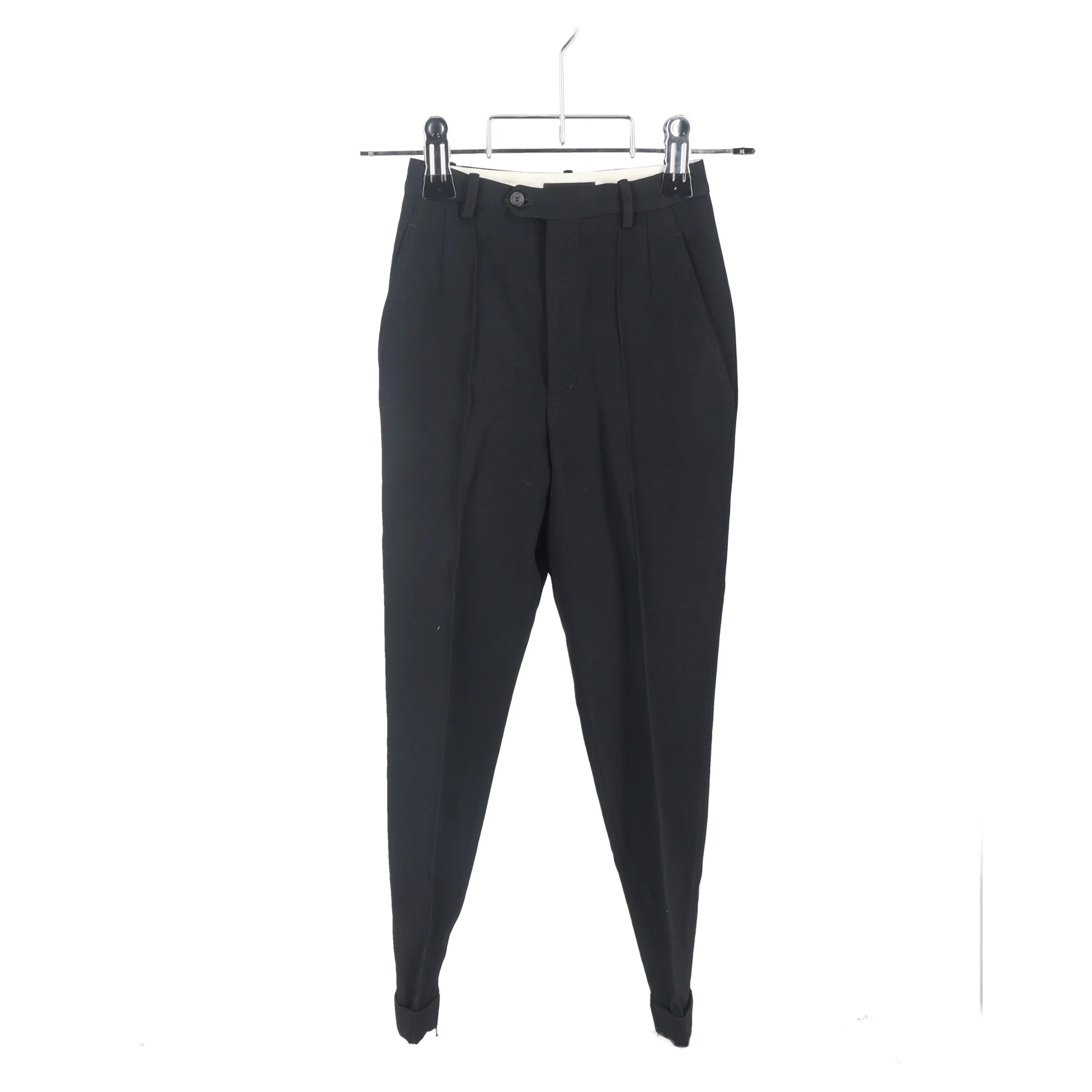 Women's Isabel Marant Straight Leg Trousers in Black Polyester - Image 4