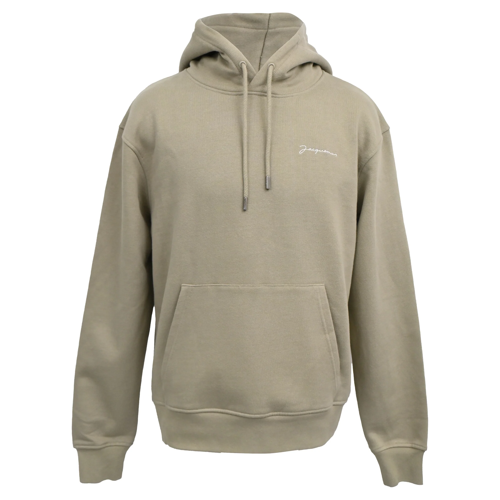 Men's Jacquemus Le Sweatshirt Brodé Hoodie in Beige Cotton