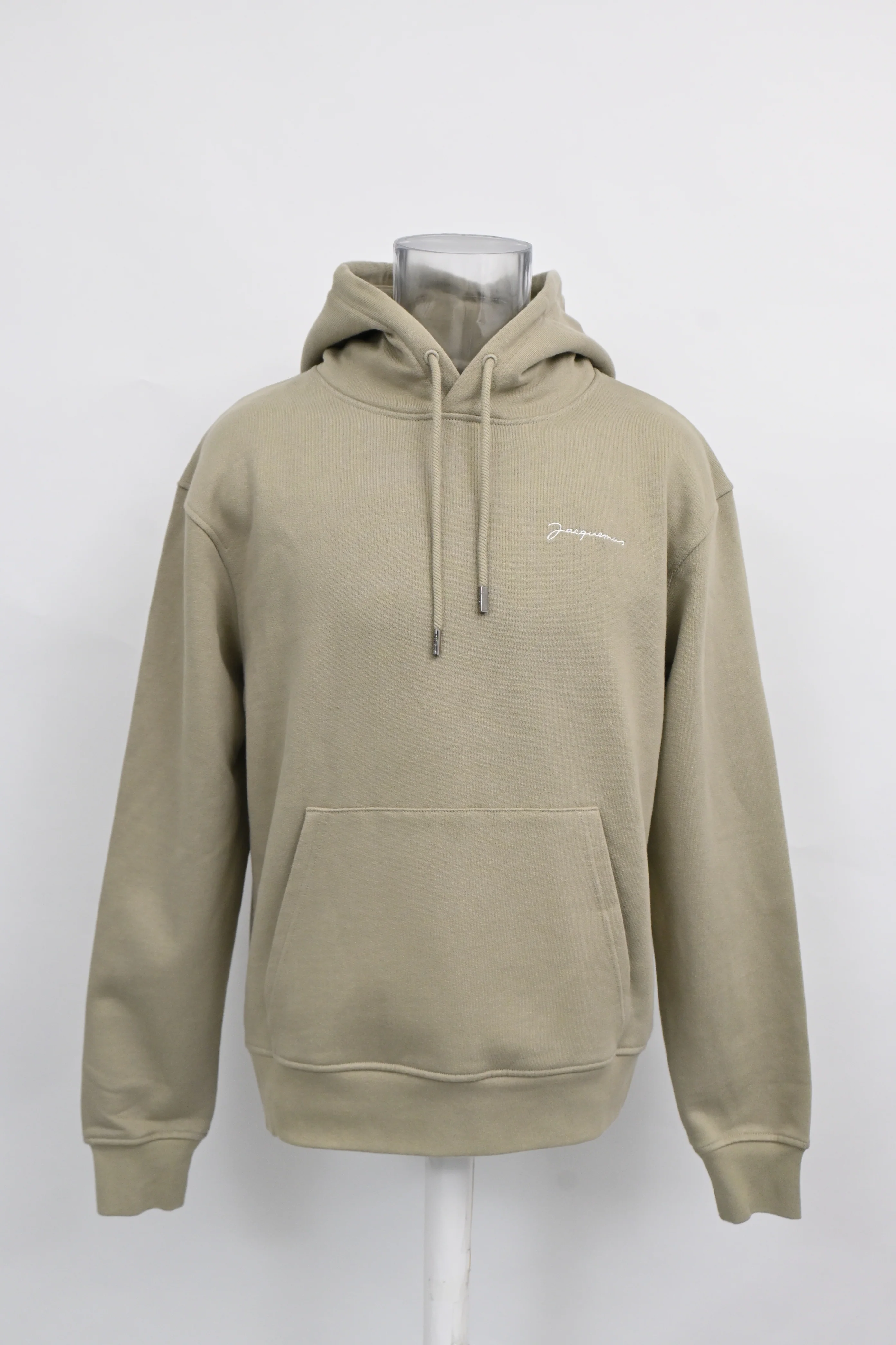 Men's Jacquemus Le Sweatshirt Brodé Hoodie in Beige Cotton - Image 6
