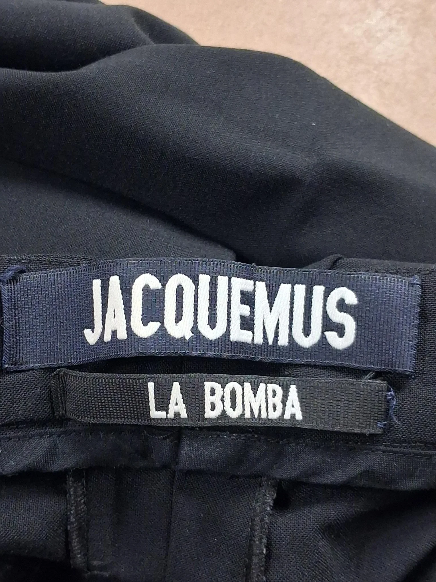 Women's Jacquemus La Bomba Straight-Leg Trousers in Black Cotton - Image 6