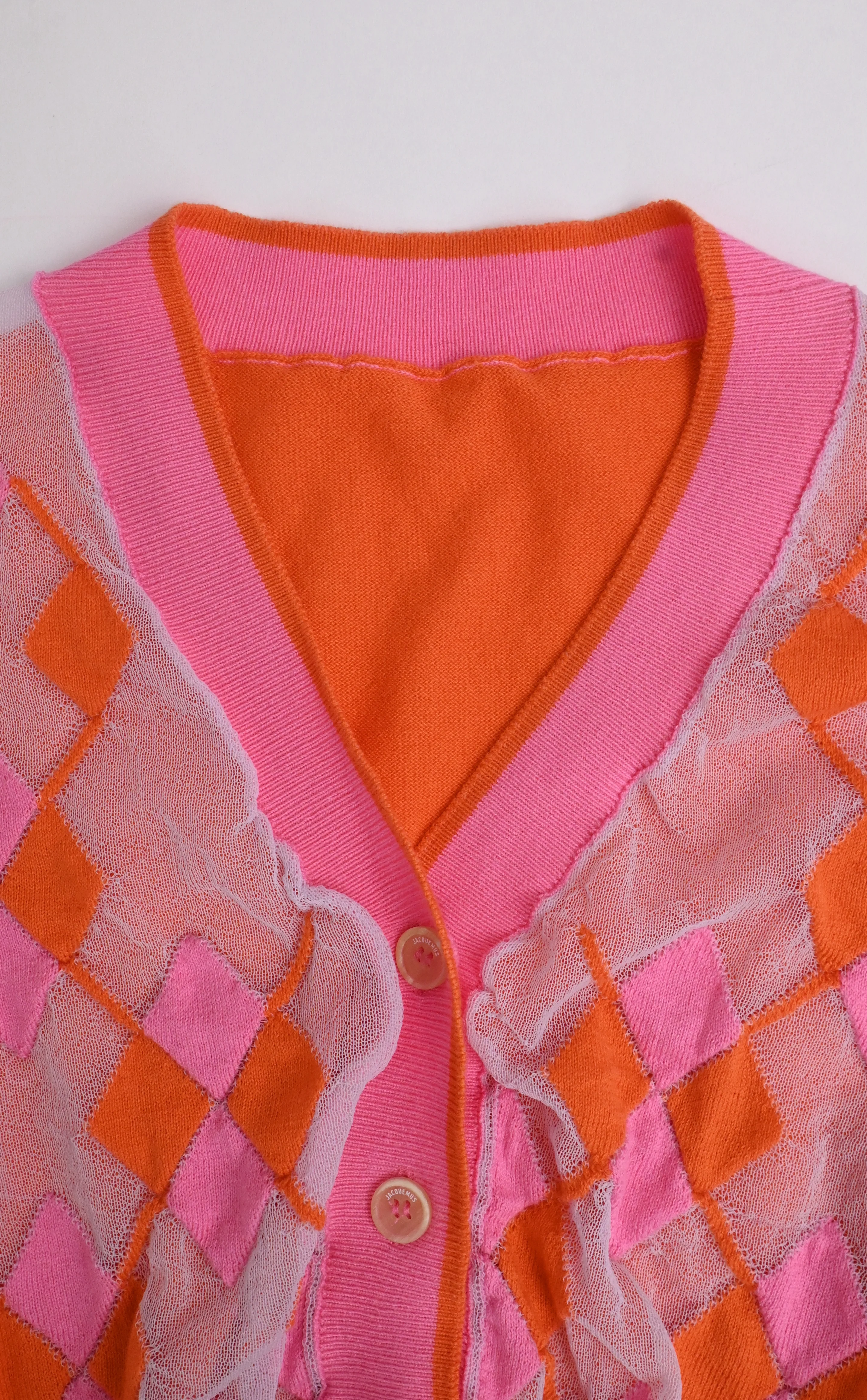 Women's Jacquemus Le Cardigan Toledo Cropped Cardigan in Multicolor Cotton - Image 9