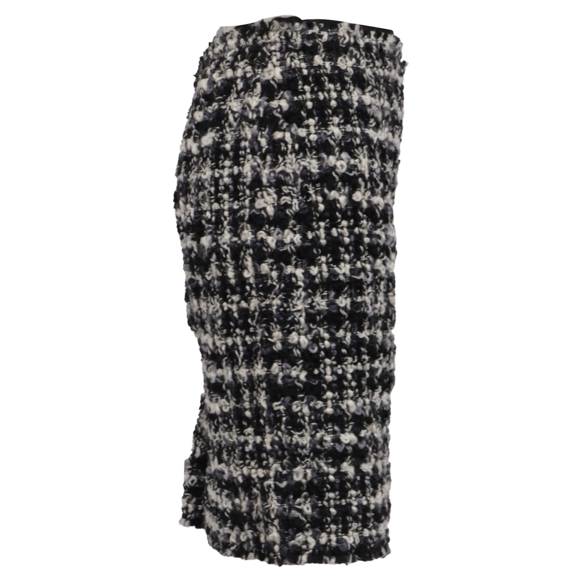 Women's Lanvin Bouclé Tweed Pencil Skirt in Multicolor Wool - Image 2
