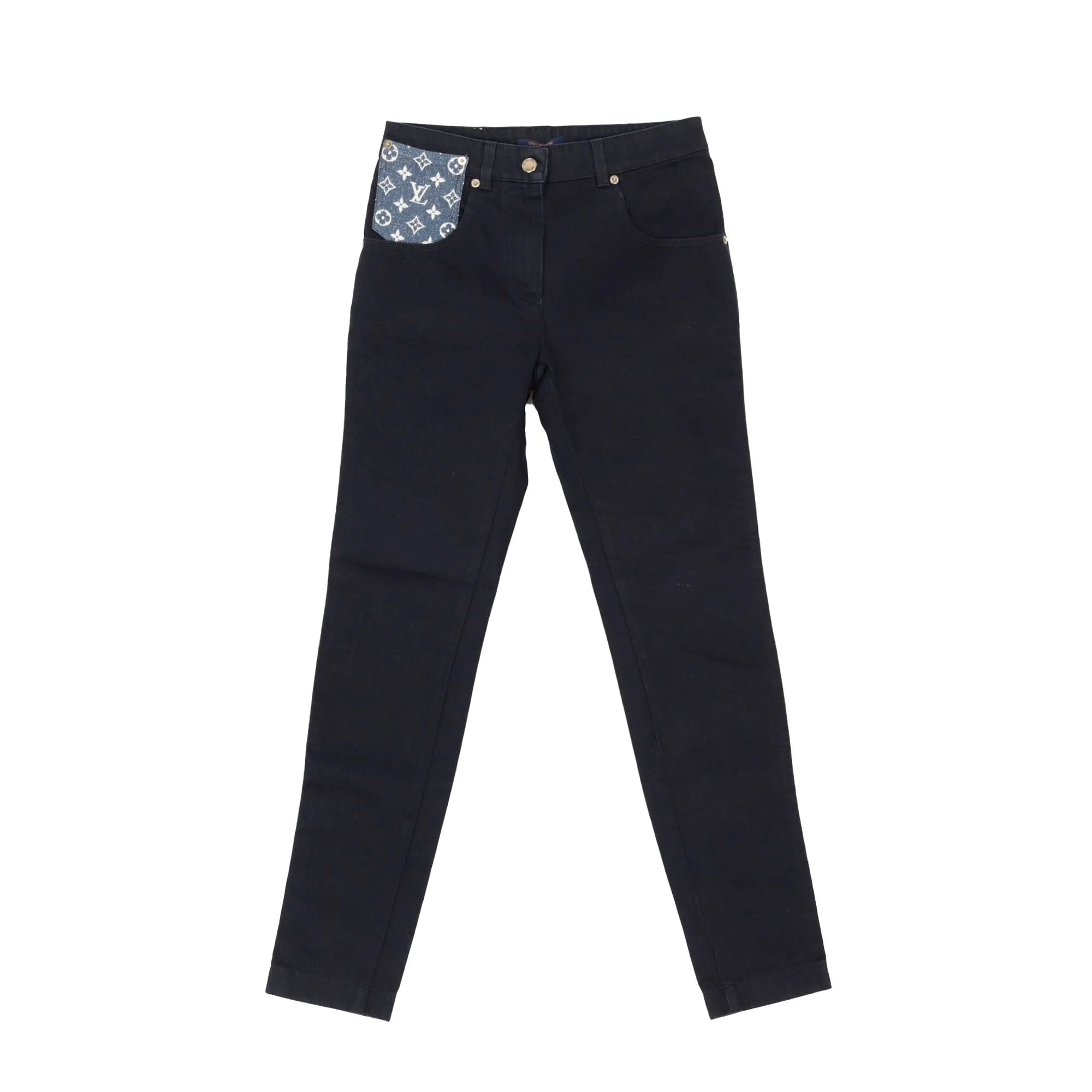 Women's Monogram Pocket Denim Pants