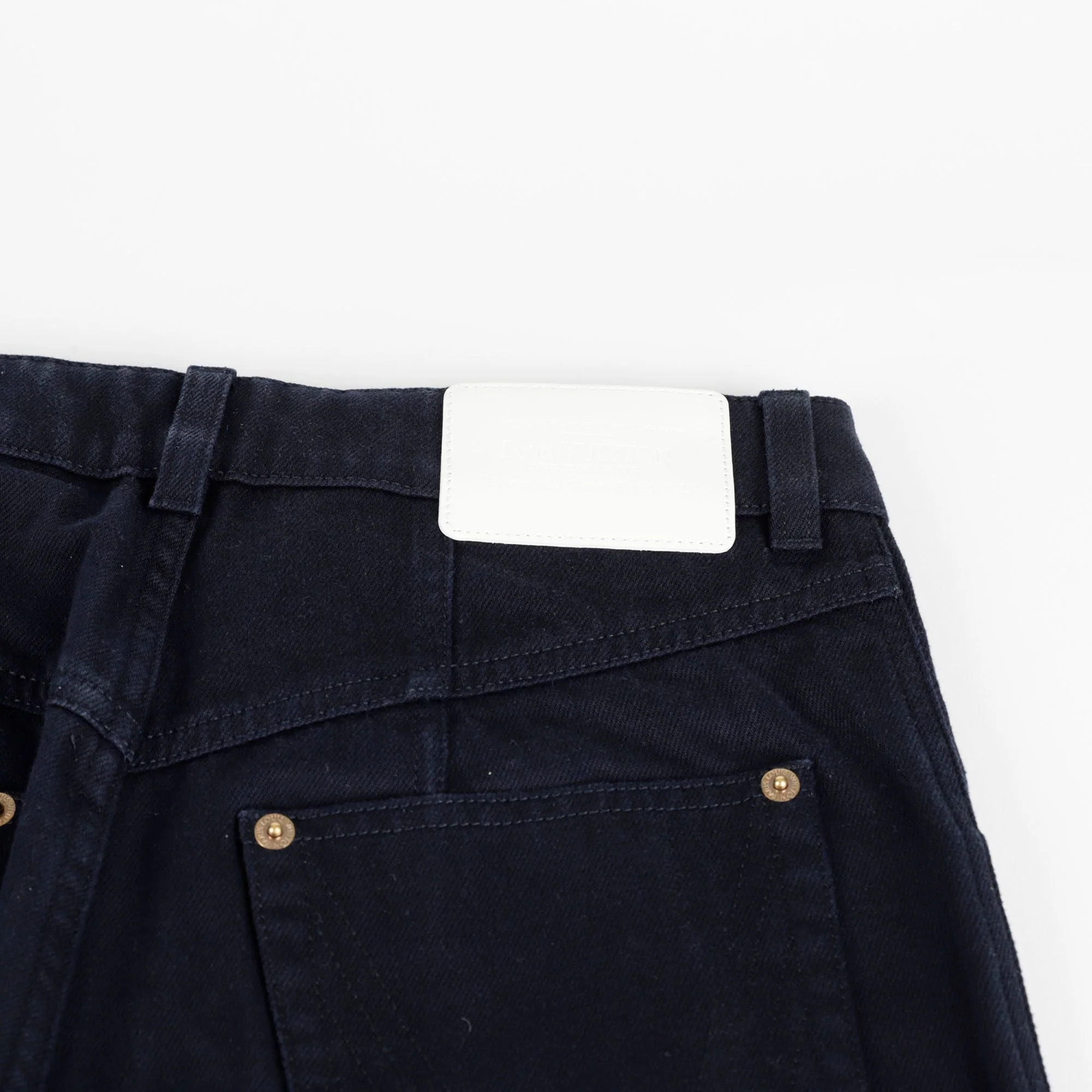 Women's Monogram Pocket Denim Pants - Image 10