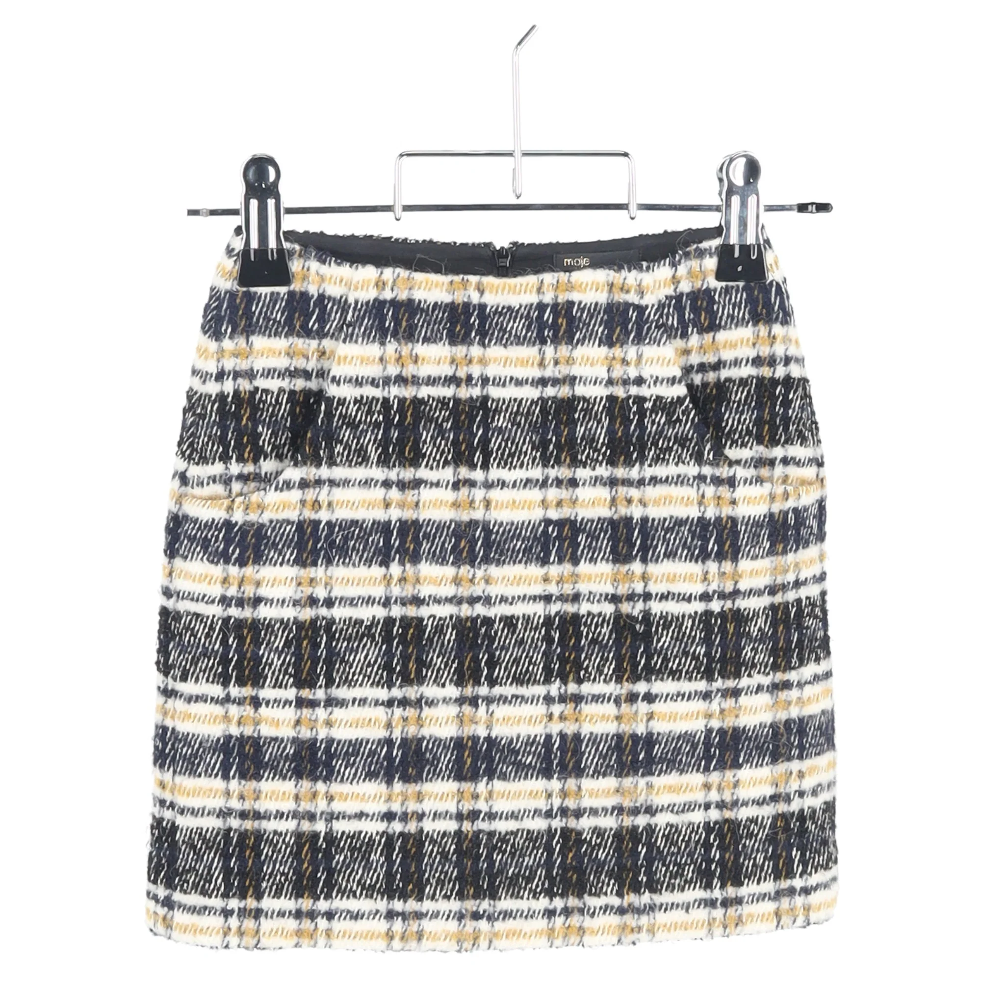 Women's Maje Jolica Plaid Skirt in Multicolor Acrylic - Image 4