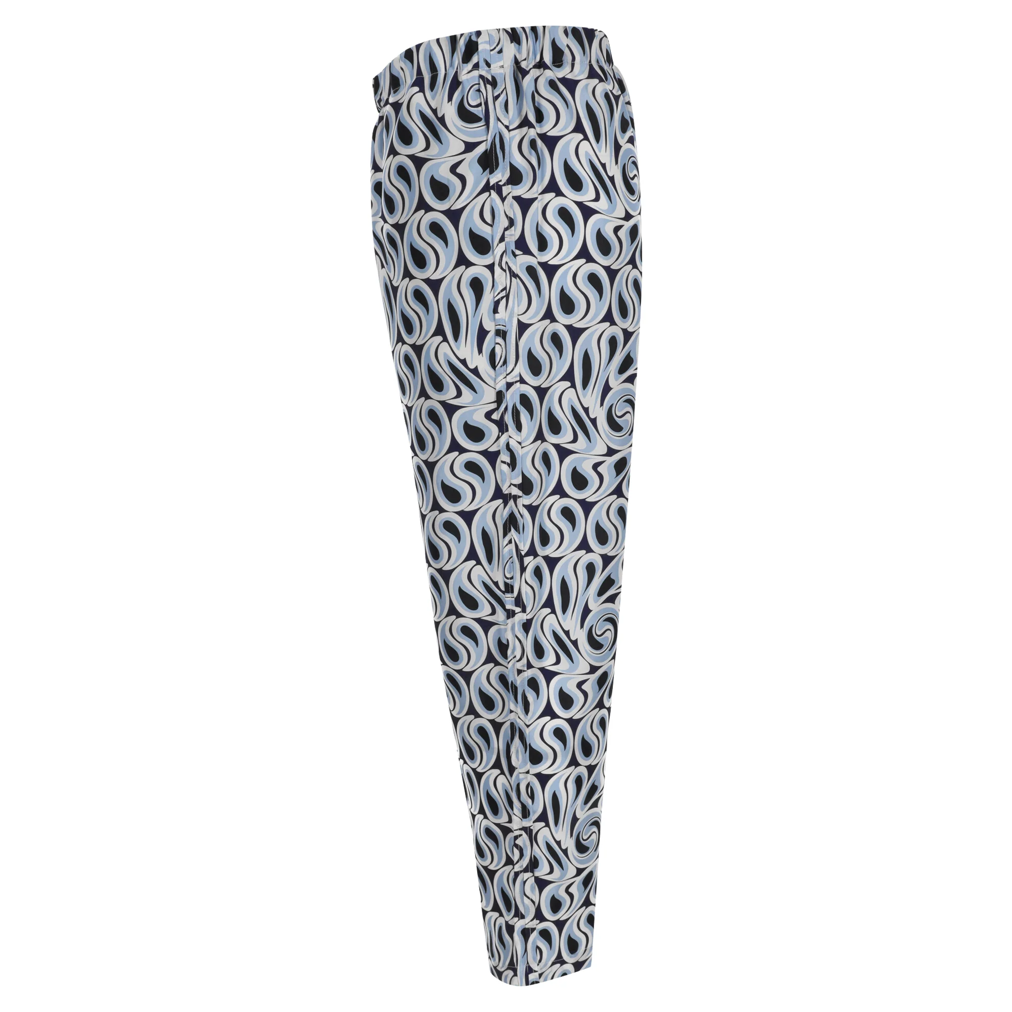 Women's Marni Gartered Printed Trousers in Multicolor Silk - Image 2