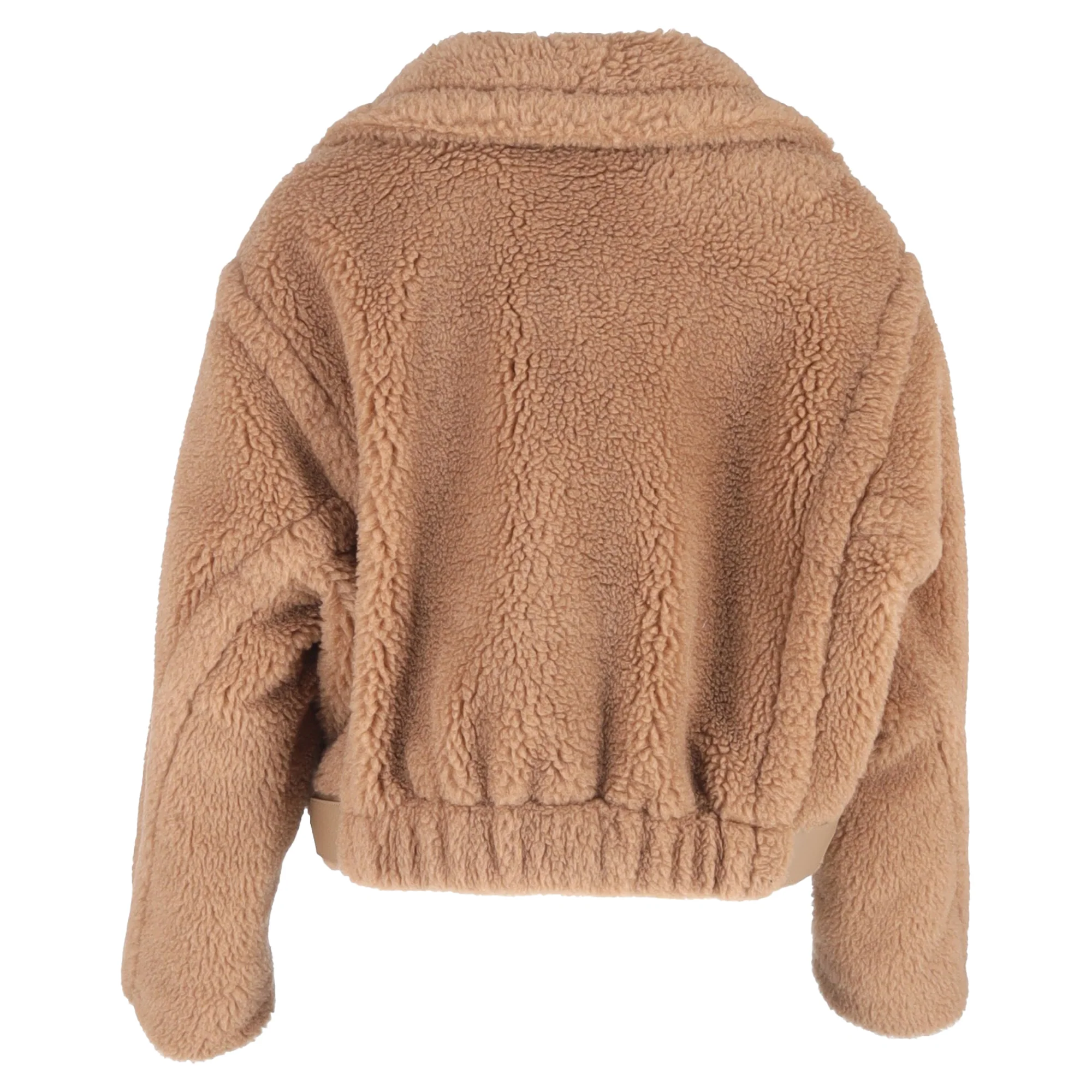 Women's Max Mara Gardone Fur Jacket in Brown Camel Hair - Image 3