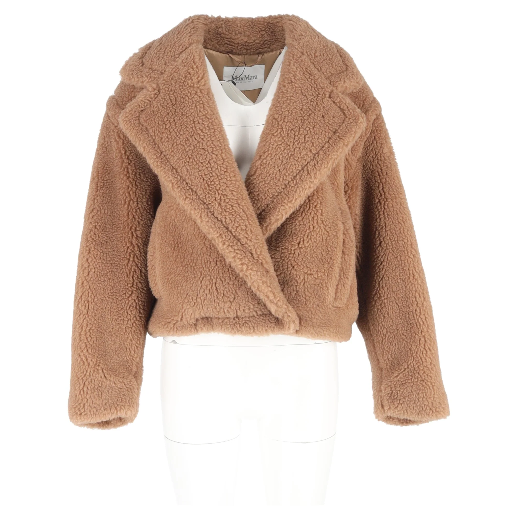 Women's Max Mara Gardone Fur Jacket in Brown Camel Hair - Image 4