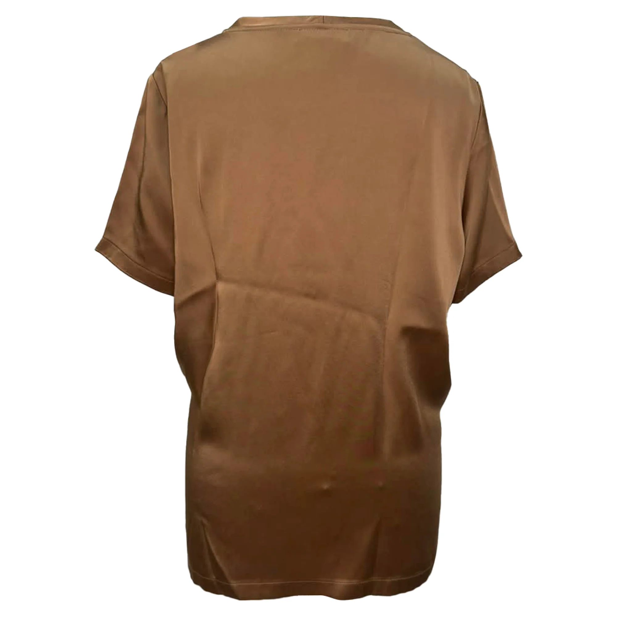 Women's Max Mara Rebecca Jersey T-Shirt in Brown Viscose - Image 3