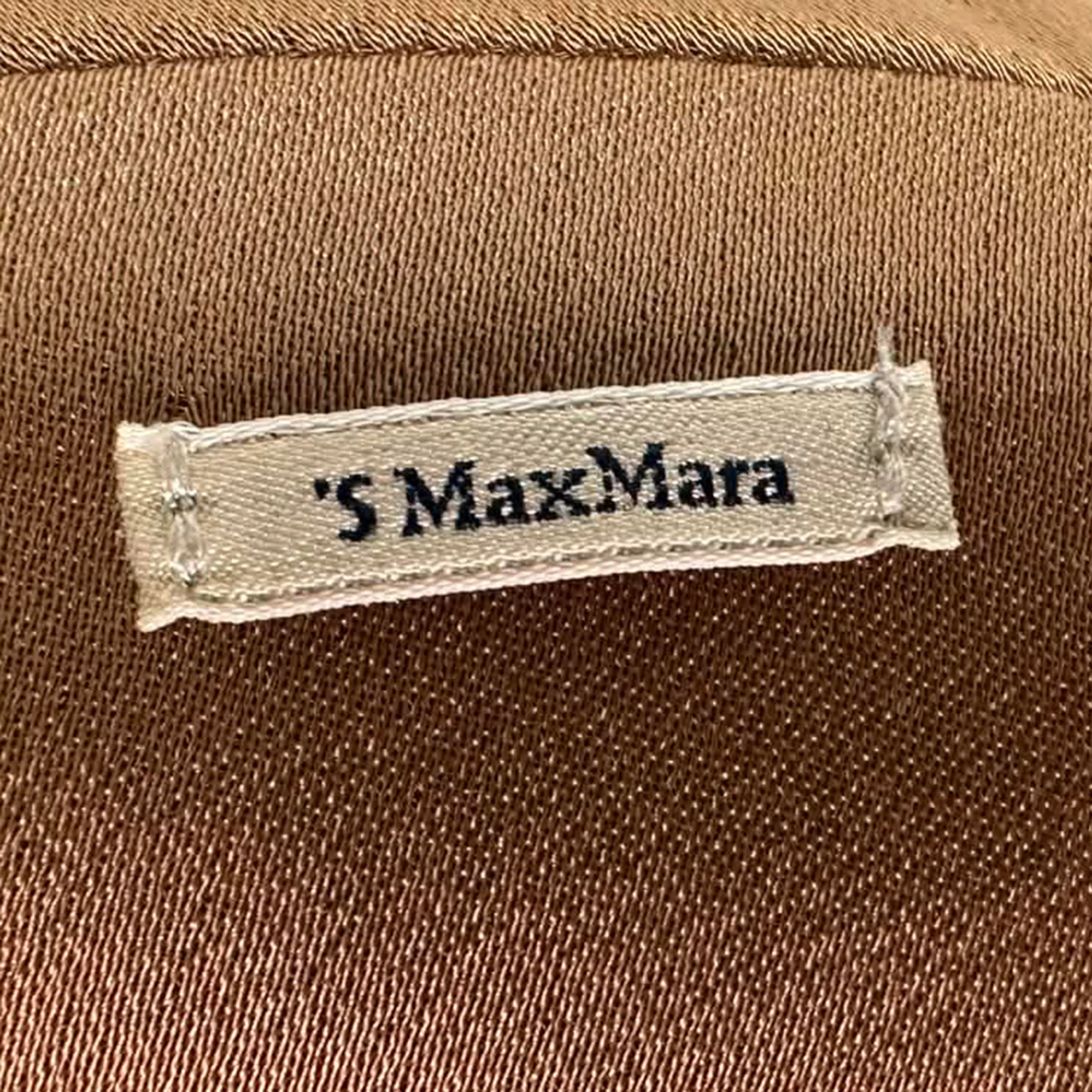 Women's Max Mara Rebecca Jersey T-Shirt in Brown Viscose - Image 4