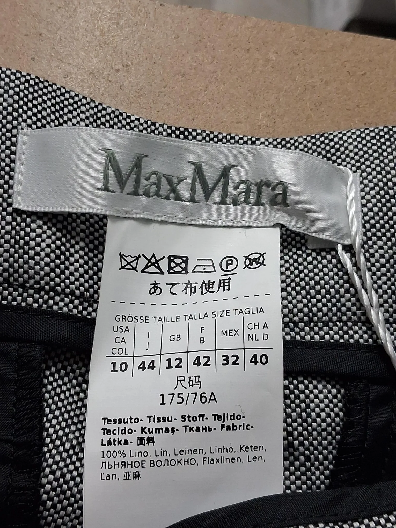 Women's Max Mara Trousers in Grey Linen - Image 6