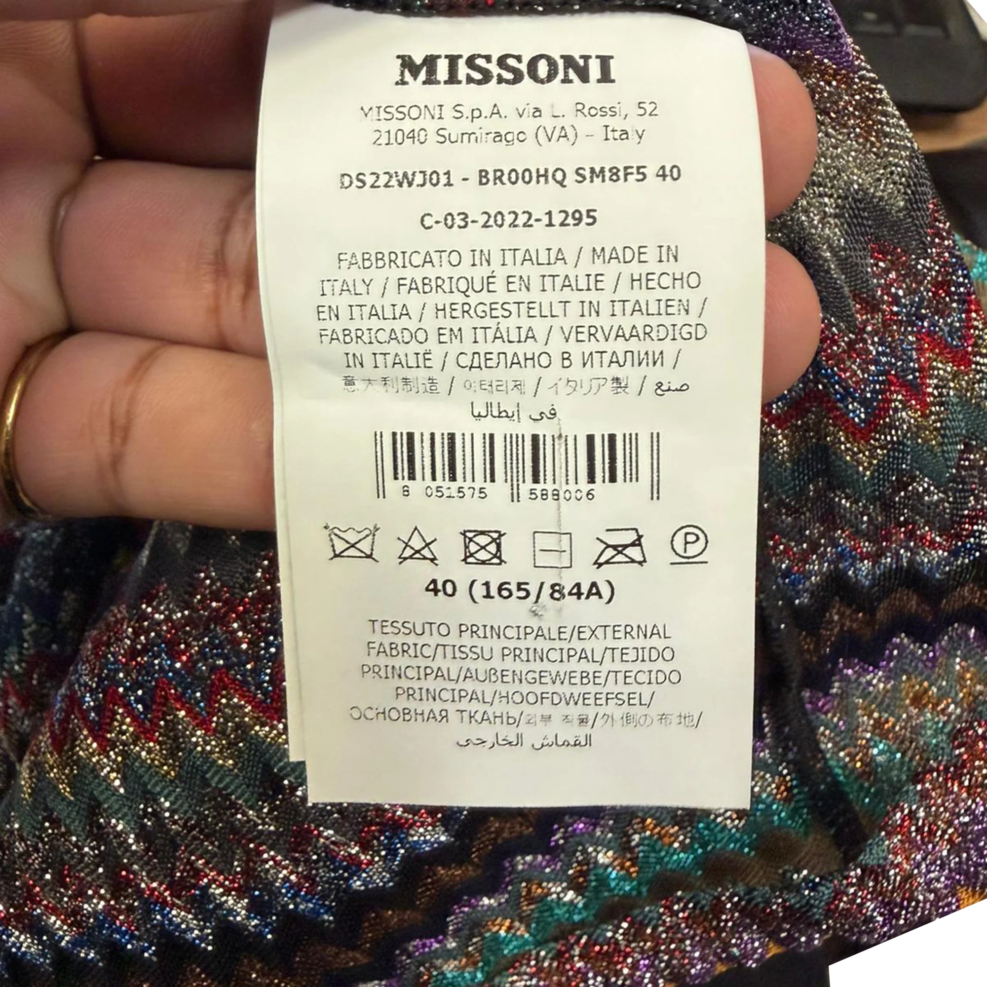 Women's Missoni Knitted Zig-Zag Shirt in Multicolor Viscose - Image 6