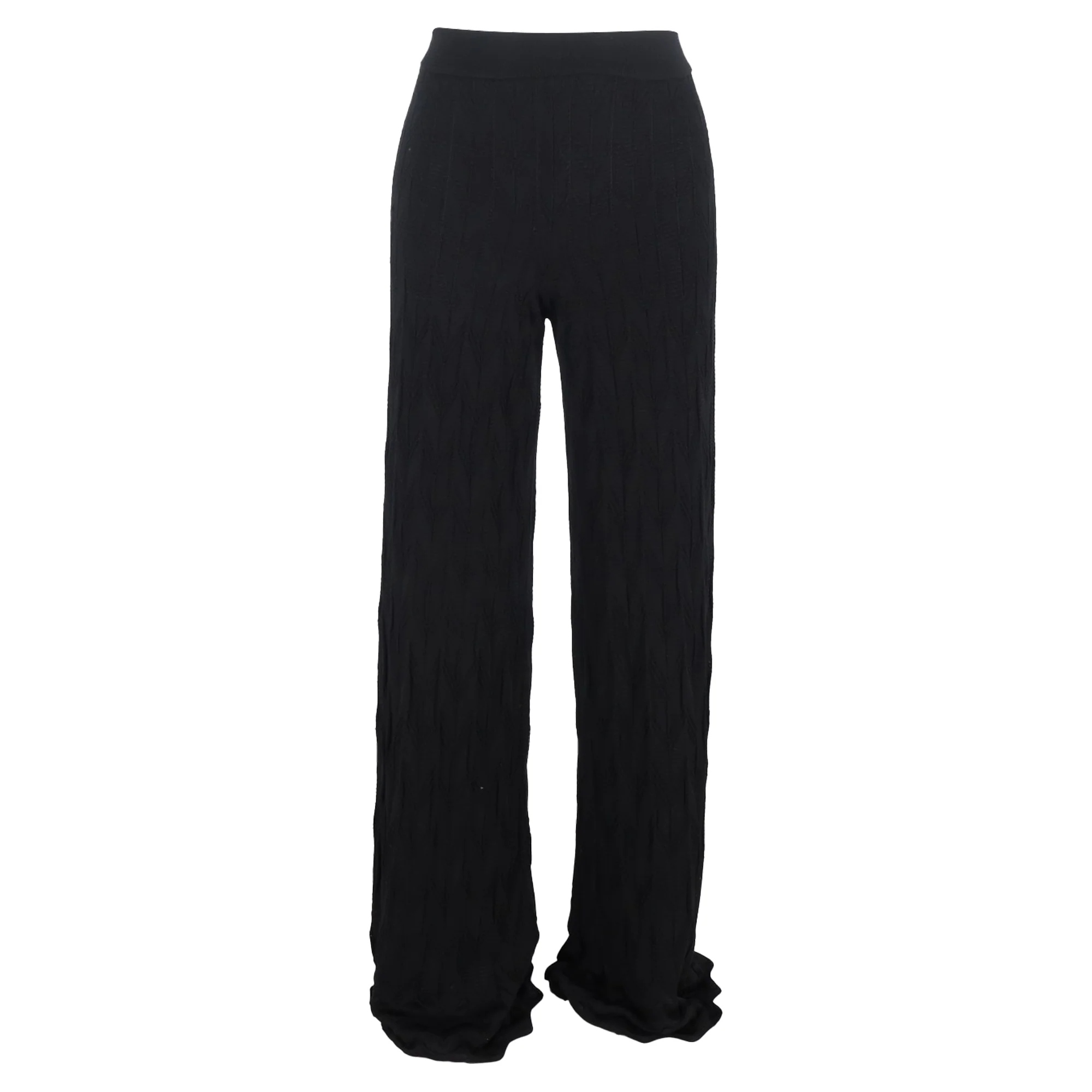 Women's Missoni Textured Trousers in Black Wool