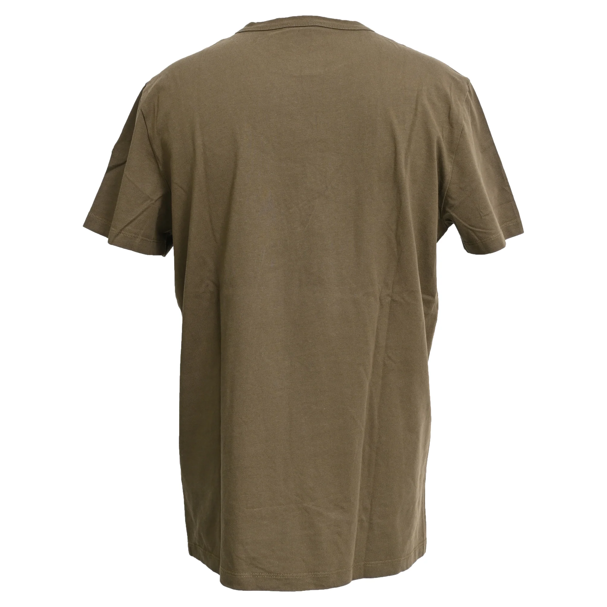 Men's Moncler Logo Tshirt in Green Cotton - Image 3