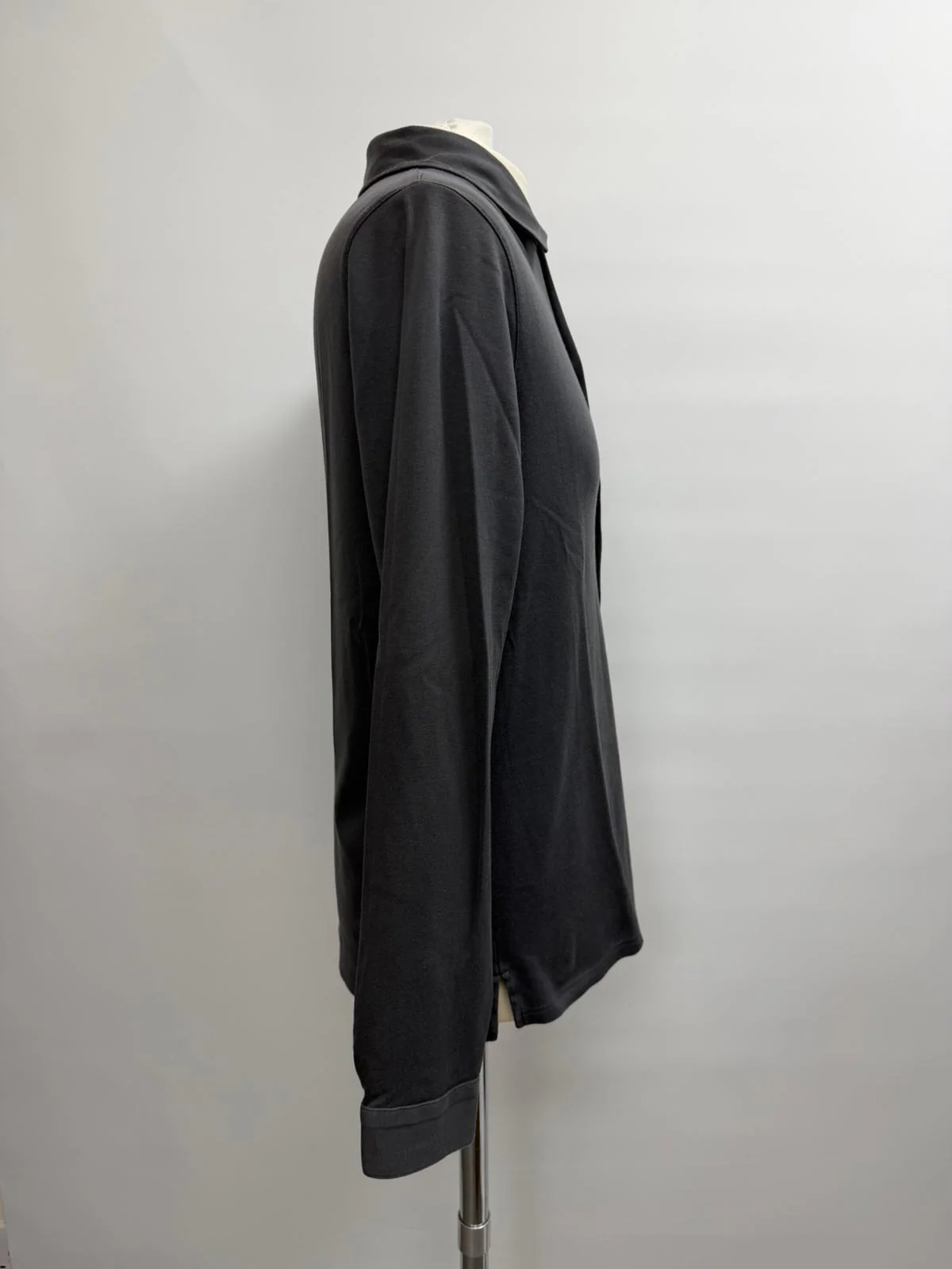 Men's Prada Button-Down Long Sleeve Shirt in Grey Cotton - Image 7