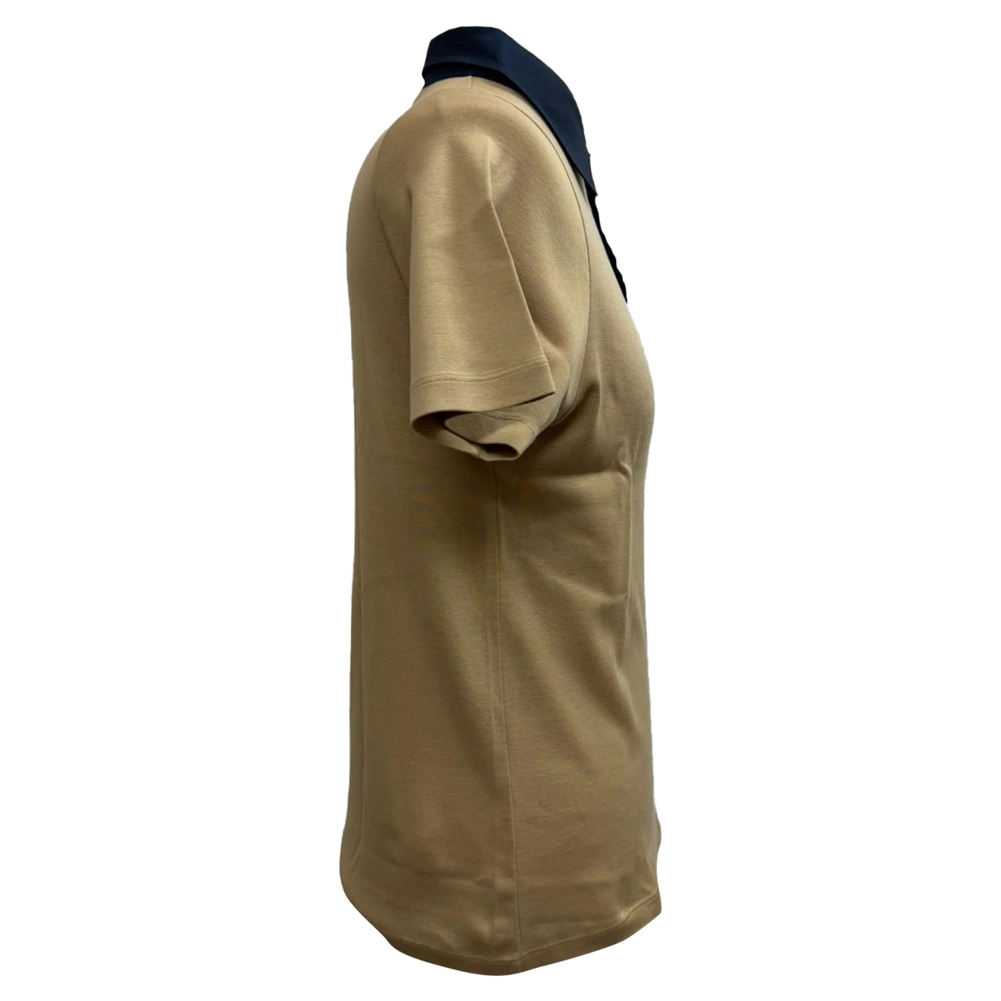 Men's Prada Short Sleeve Polo Shirt in Brown Cotton - Image 2