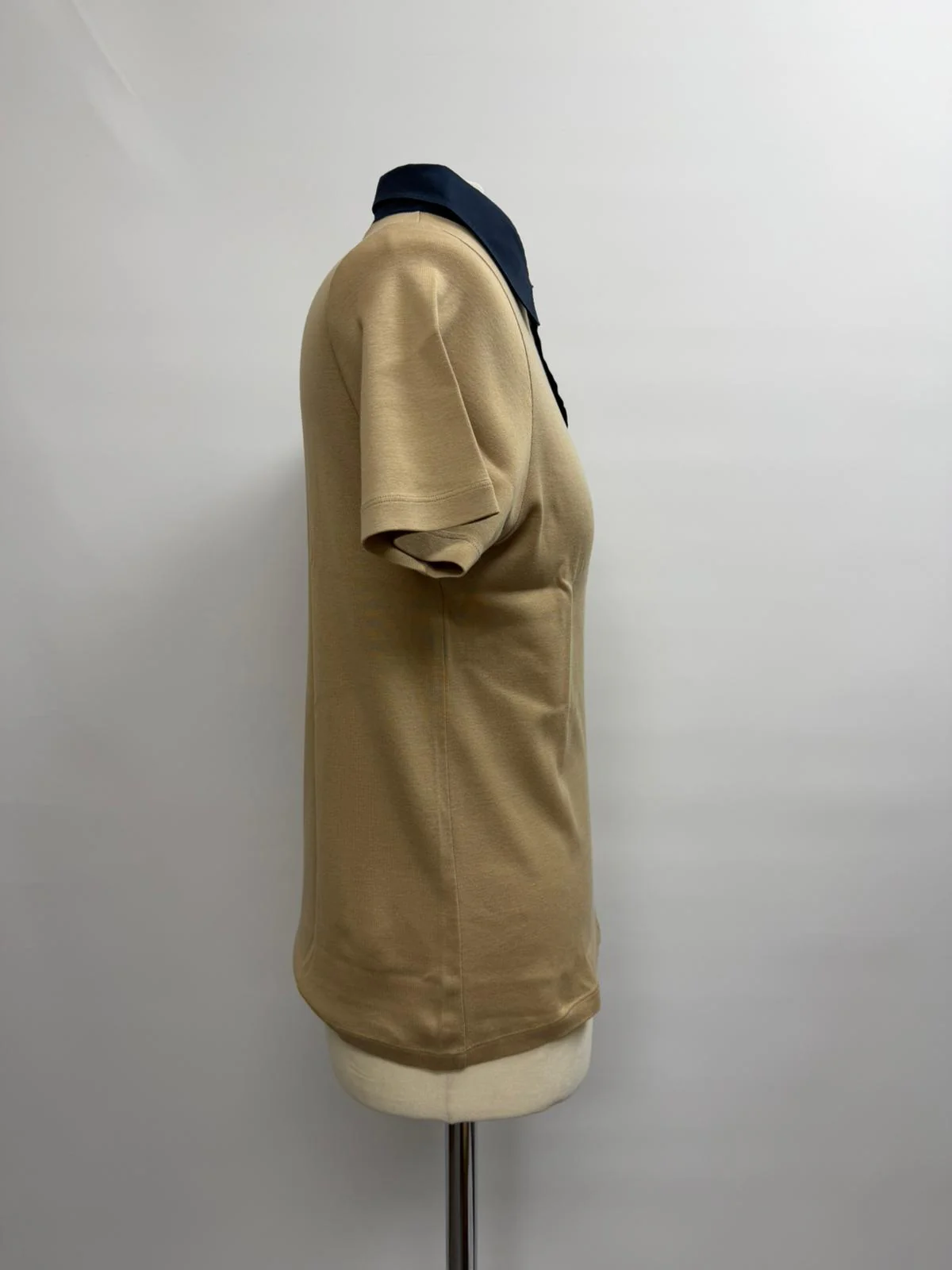 Men's Prada Short Sleeve Polo Shirt in Brown Cotton - Image 7