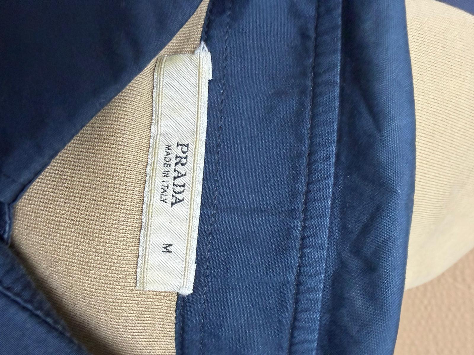 Men's Prada Short Sleeve Polo Shirt in Brown Cotton - Image 9