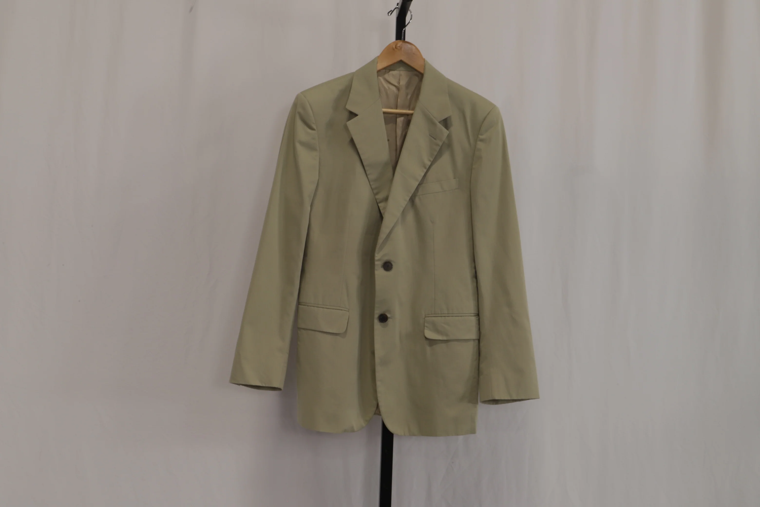 Men's Prada Single-Breasted Jacket in Beige Cotton - Image 8