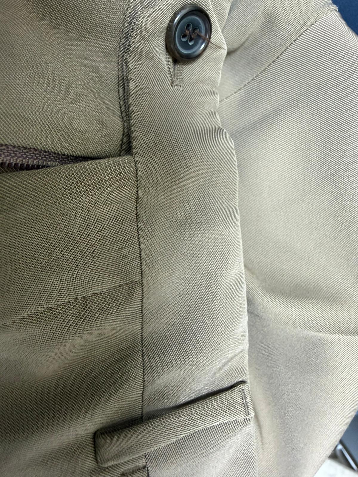 Men's Prada Straight Leg Pants in Khaki Polyester - Image 8