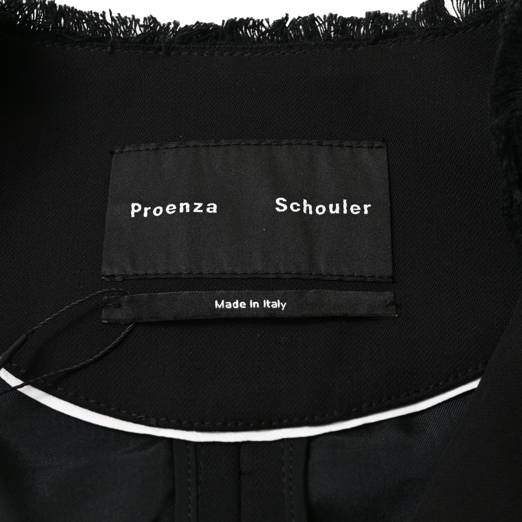 Women's Proenza Schouler Chain-Buttoned Blazer in Black Viscose - Image 4