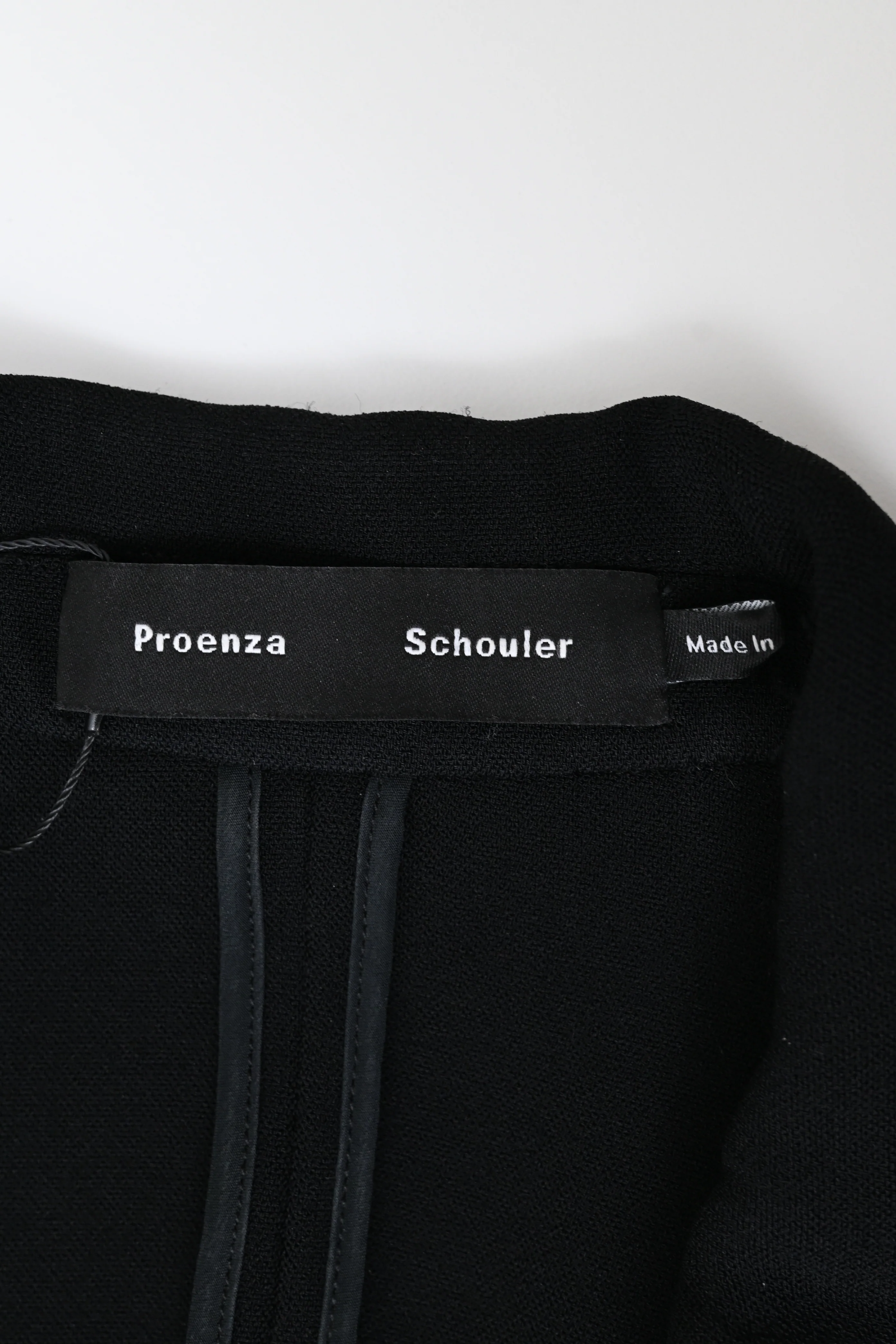 Women's Proenza Schouler Decorative-Buttoned Blazer in Black Viscose - Image 9