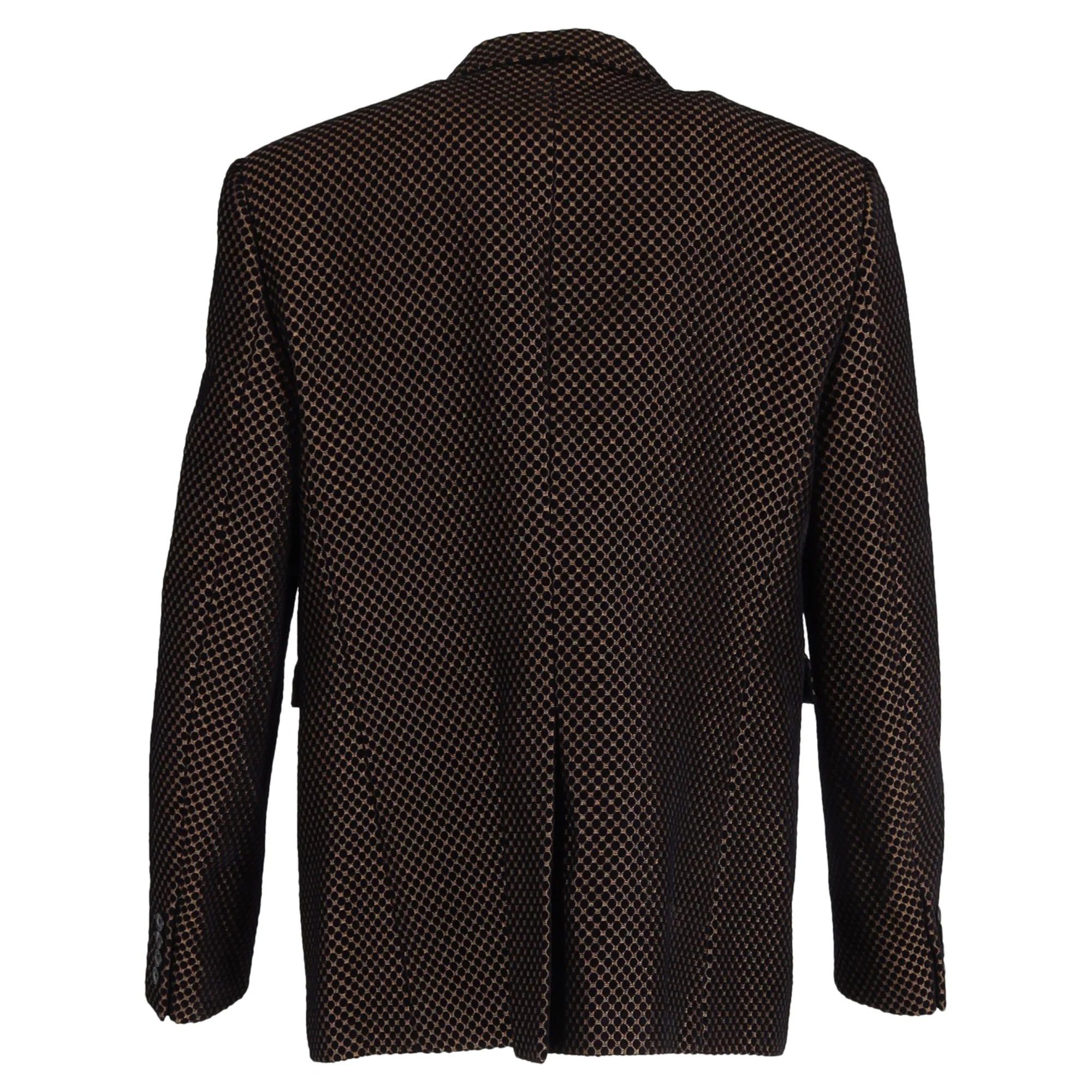 Men's Saint Laurent Tuxedo Blazer in Multicolor Polyamide - Image 3