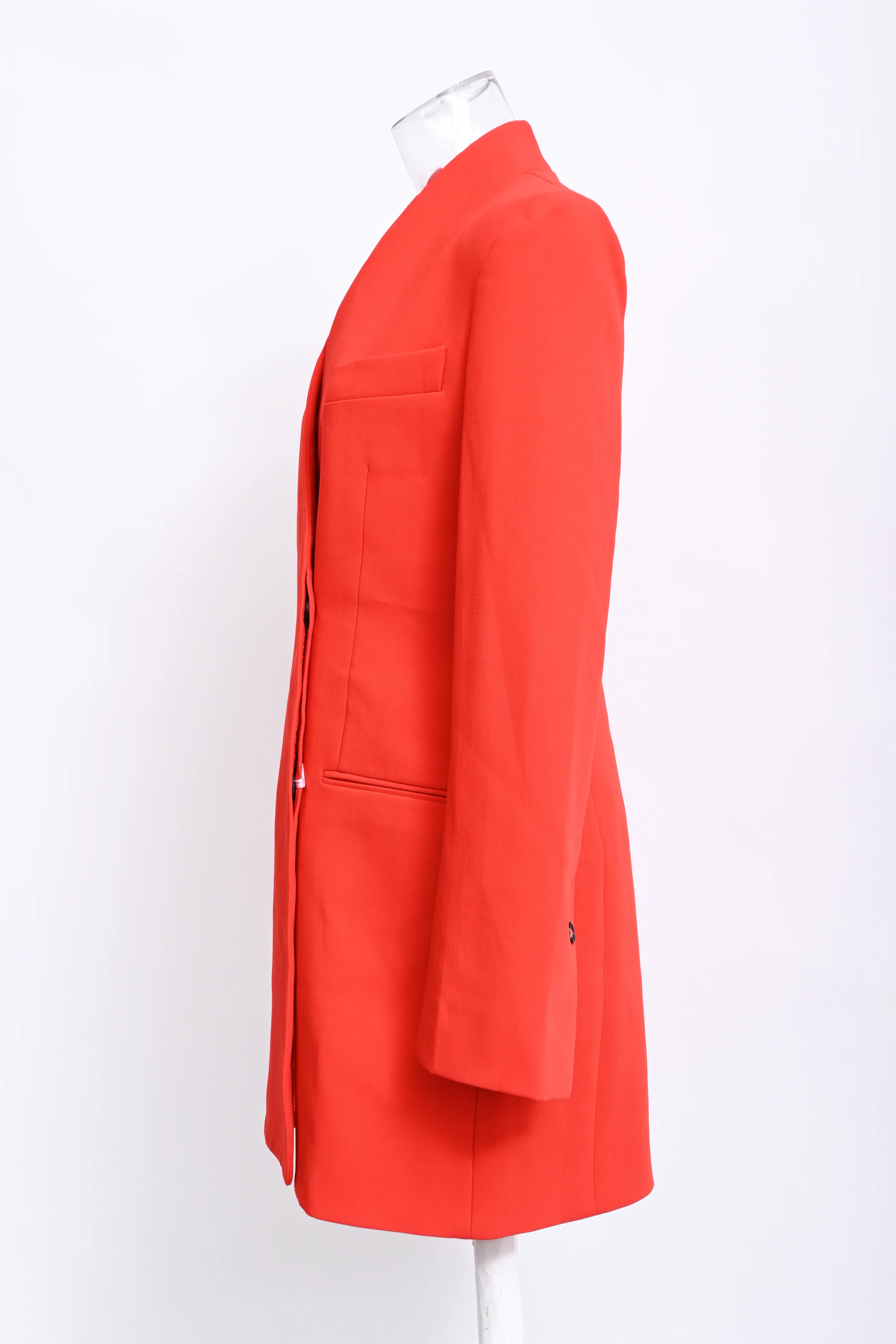 Women's Ferragamo Fitted Blazer in Red Wool - Image 10