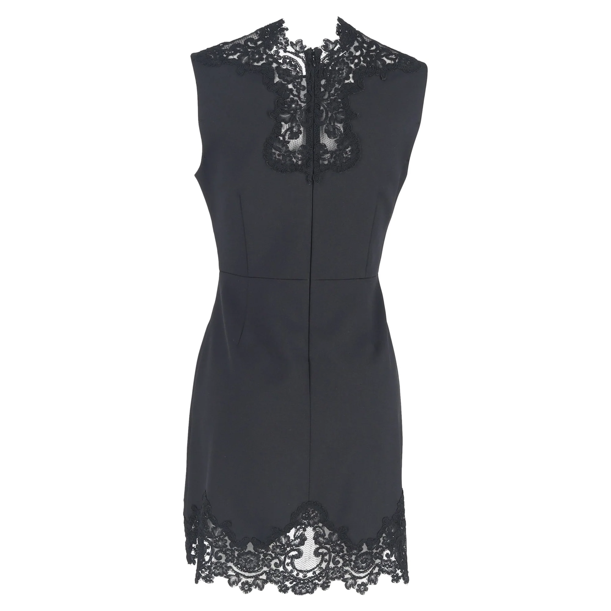 Women's Sandro Lace Mini Dress in Black Polyester - Image 3