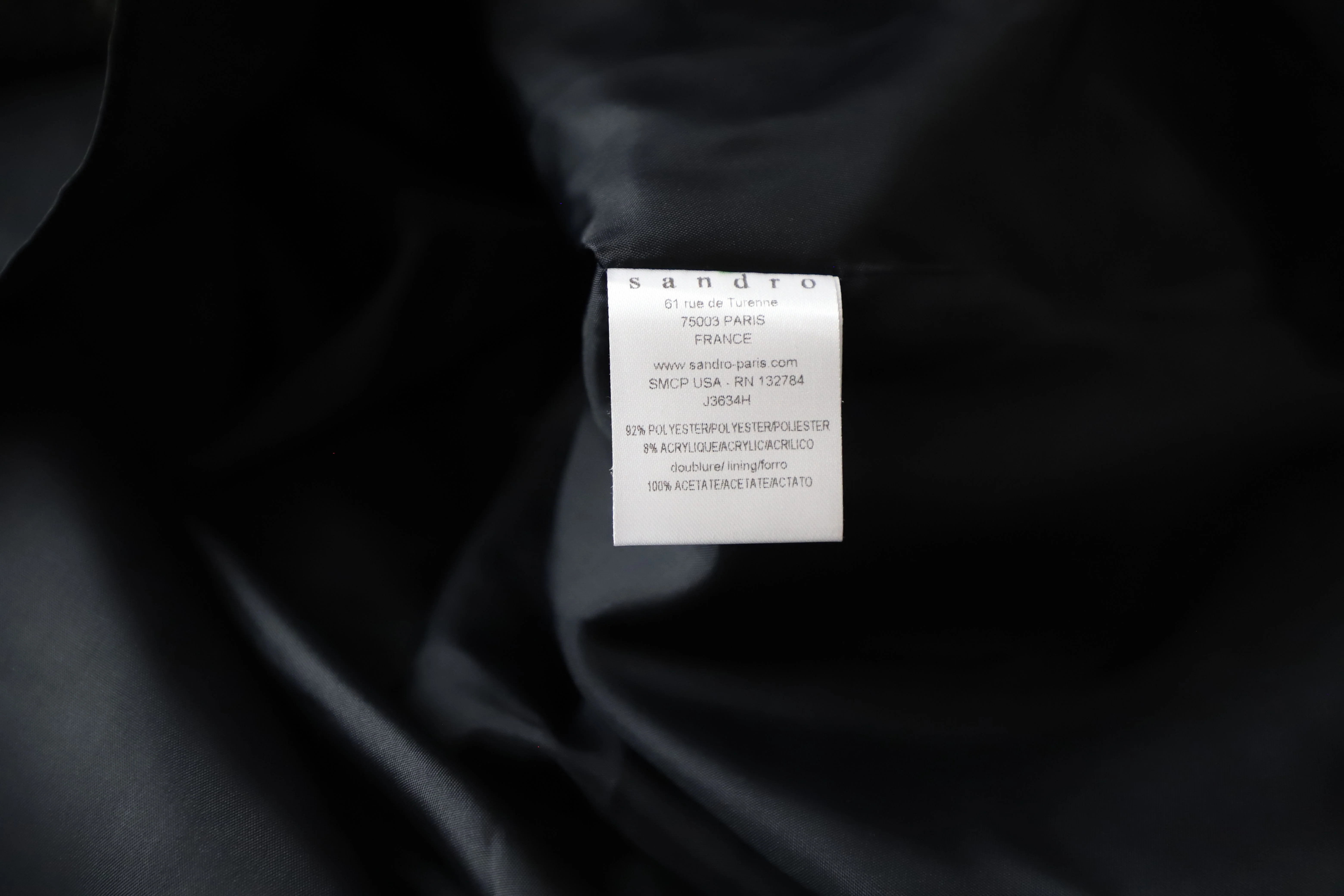 Women's Sandro Paris Flared Skirt in Black Polyester - Image 10