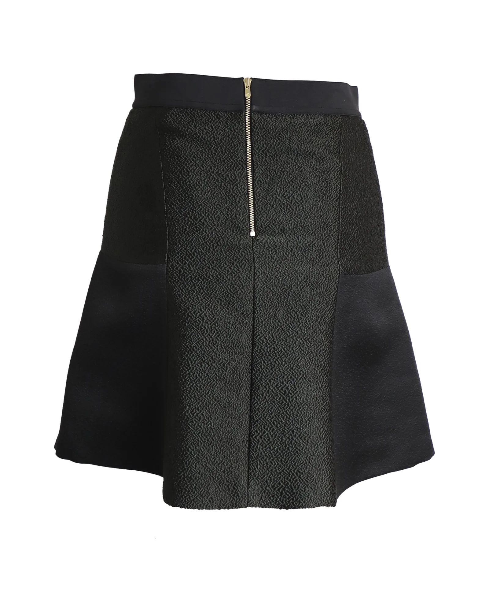 Women's Sandro Paris Flared Skirt in Black Polyester - Image 3