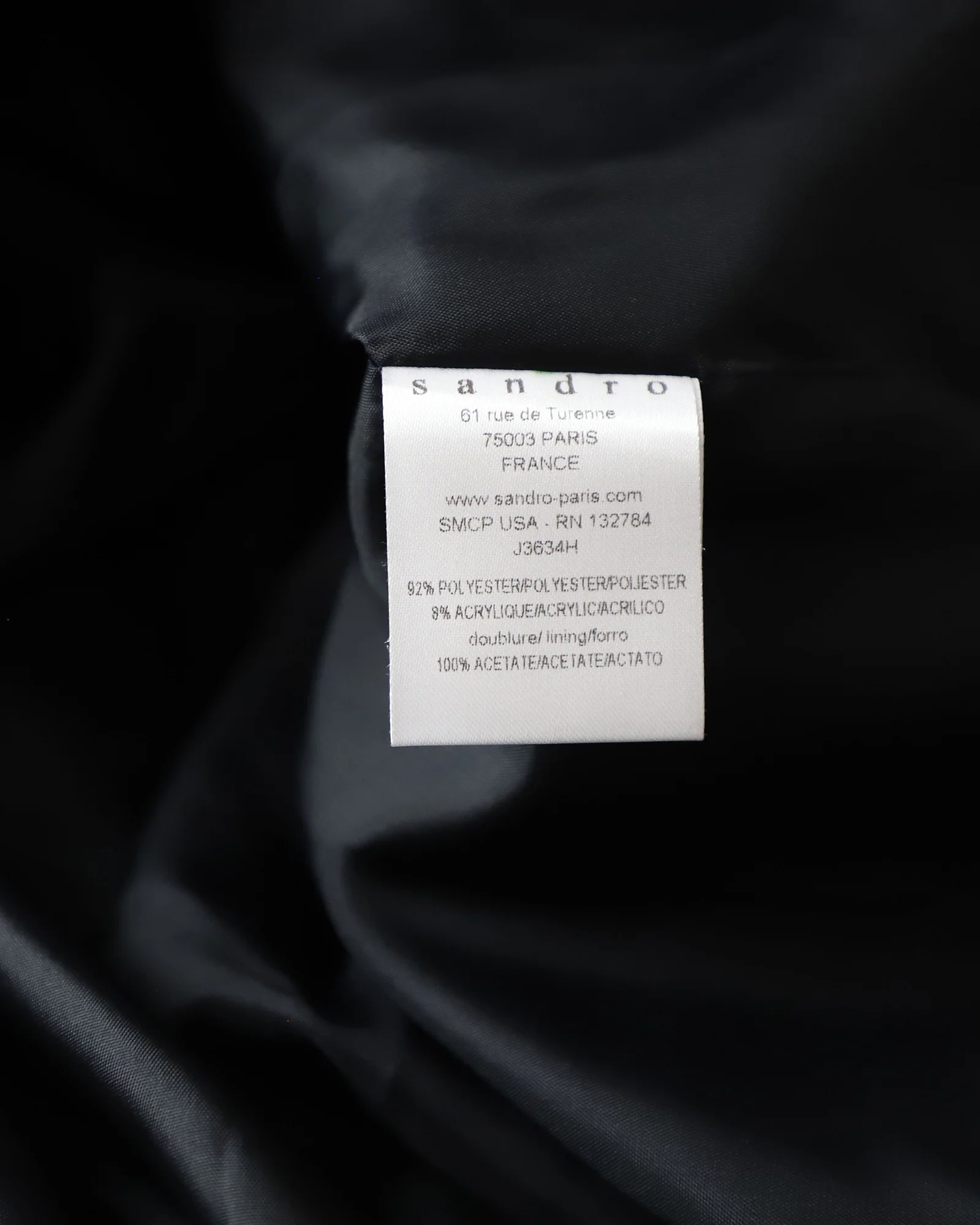 Women's Sandro Paris Flared Skirt in Black Polyester - Image 5