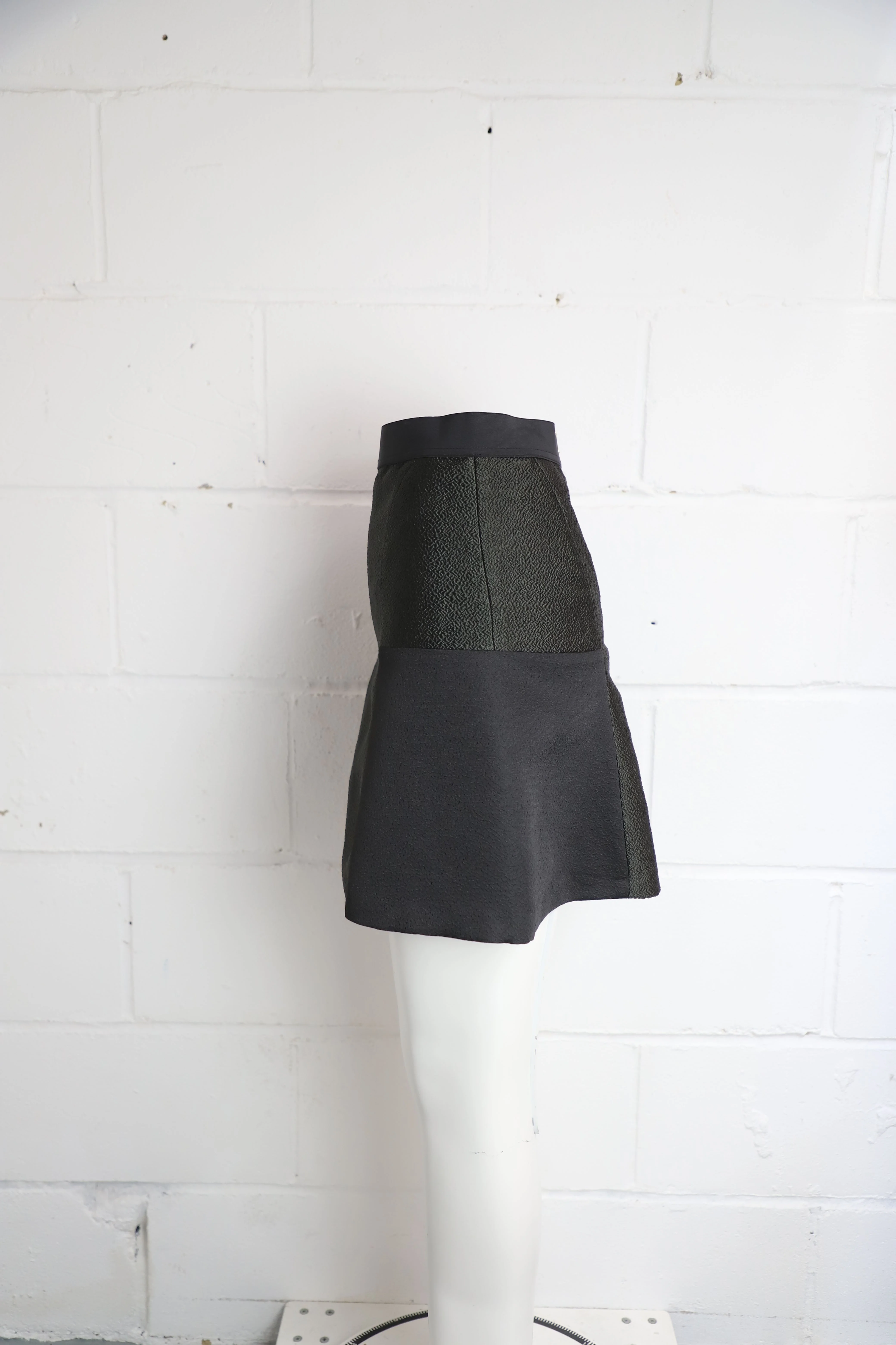 Women's Sandro Paris Flared Skirt in Black Polyester - Image 7